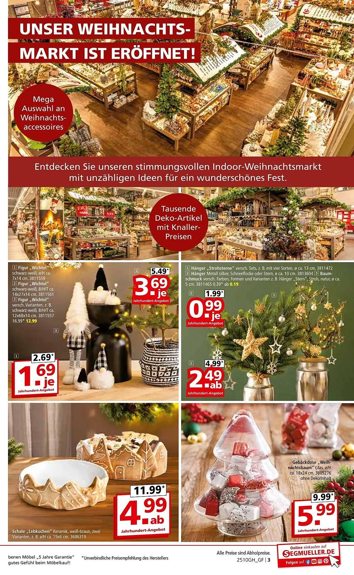 Segmüller Prospekt von 11. Oktober bis 1. November 2025 - Prospekt seite 3