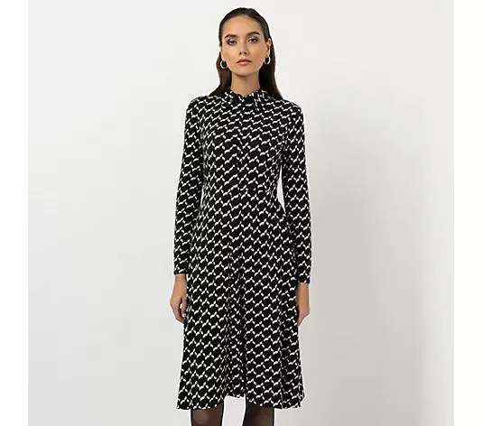 Wählen Sie Ihre Variante: STEFFEN SCHRAUT Kleid Kragen Alloverdruck figurbetont