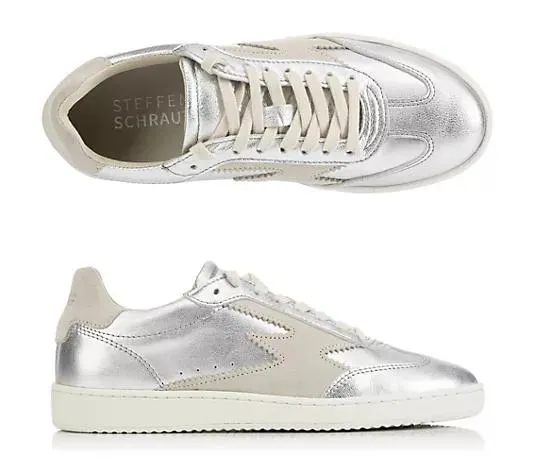 Wählen Sie Ihre Variante: STEFFEN SCHRAUT Damen-Sneaker Materialmix echt Leder Made in Portugal