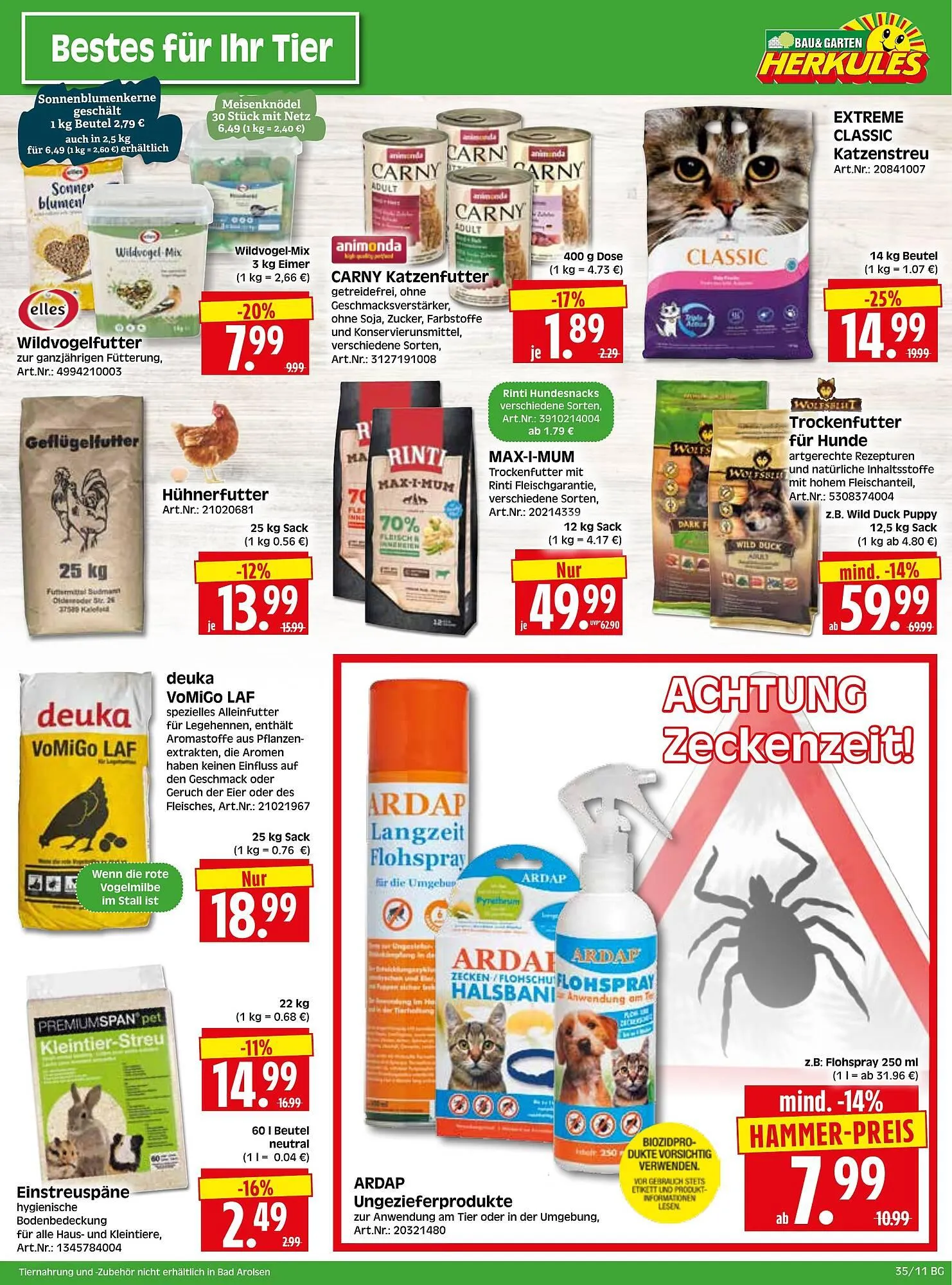 Herkules Baumarkt Prospekt von 25. August bis 30. August 2025 - Prospekt seite 11