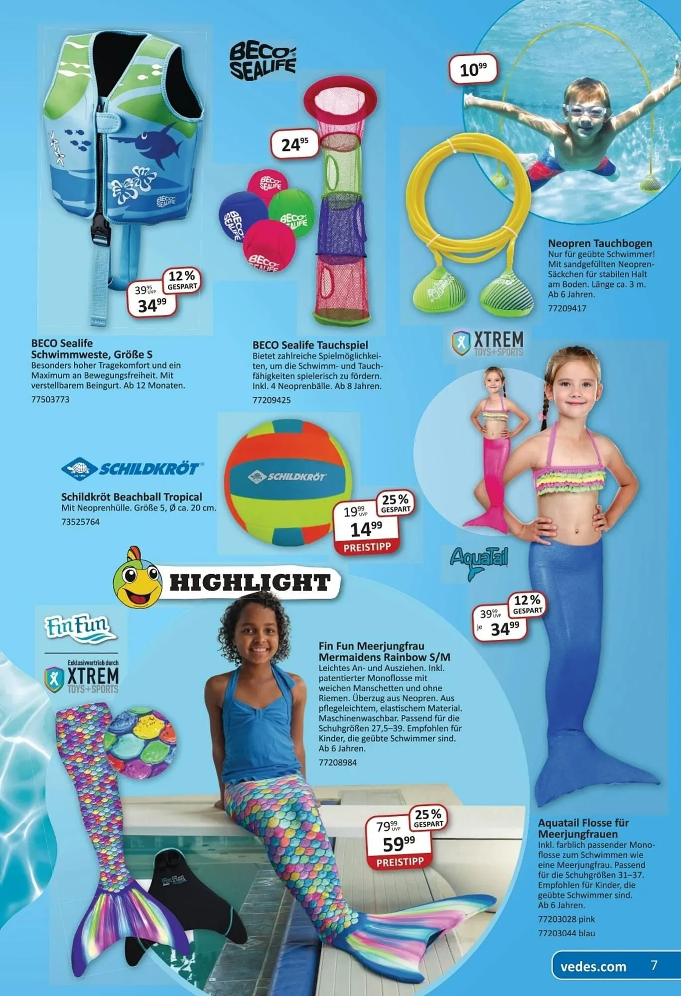 Vedes Prospekt von 1. Juni bis 1. September 2025 - Prospekt seite 7