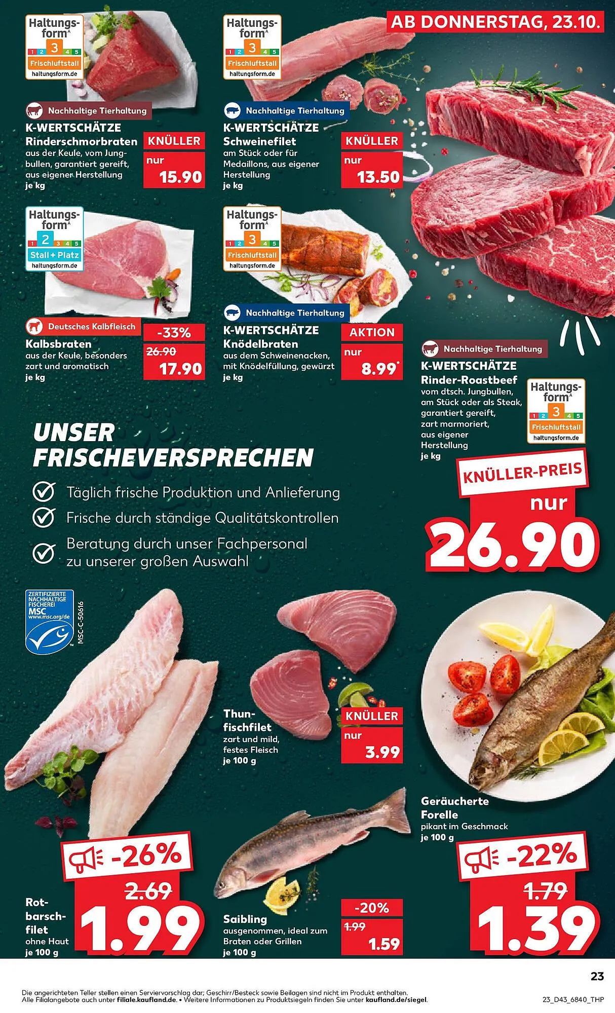 Kaufland Prospekt von 26. Oktober bis 29. Oktober 2025 - Prospekt seite 23