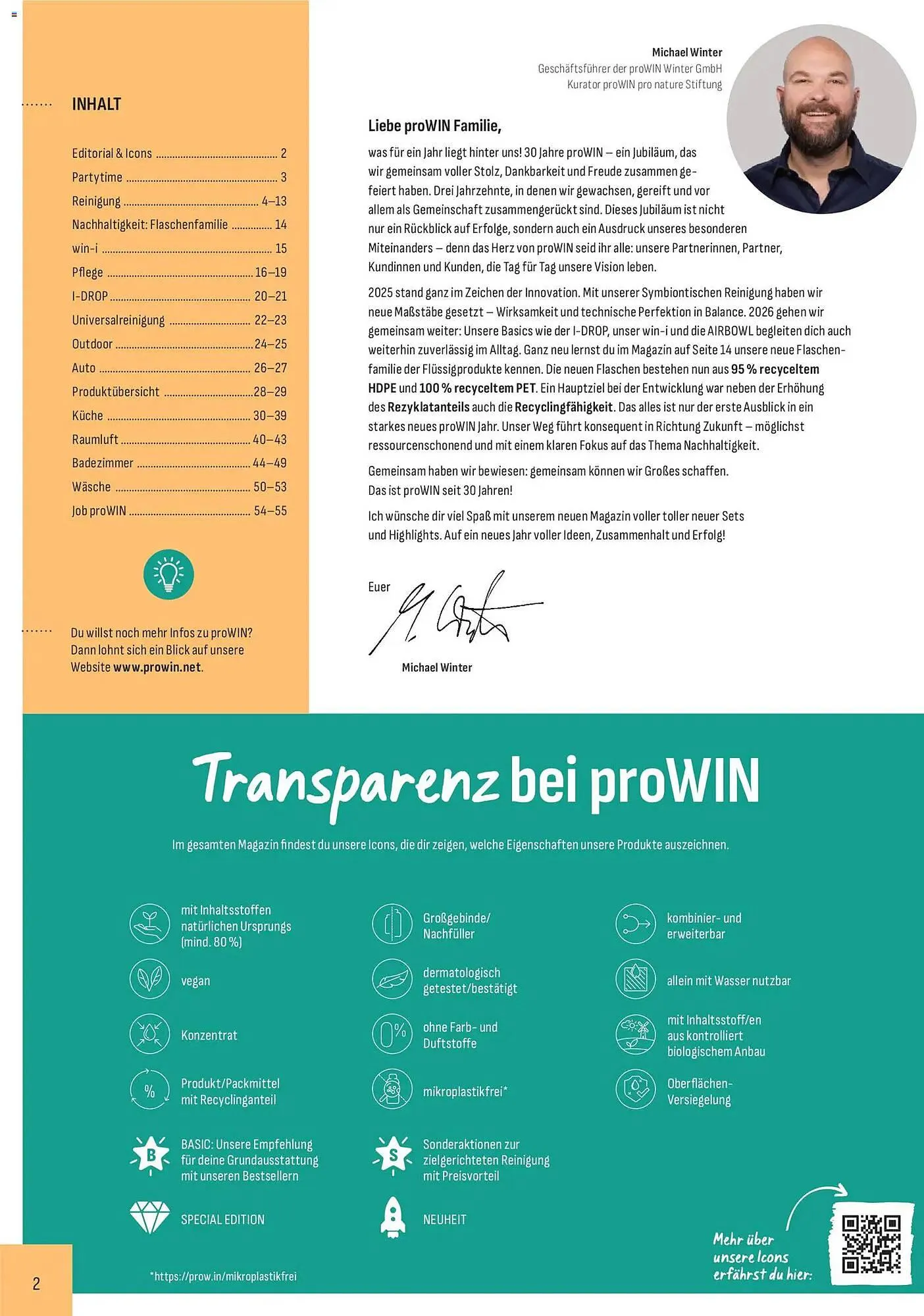 Prowin Katalog von 1. Januar bis 30. Juni 2026 - Prospekt seite 2