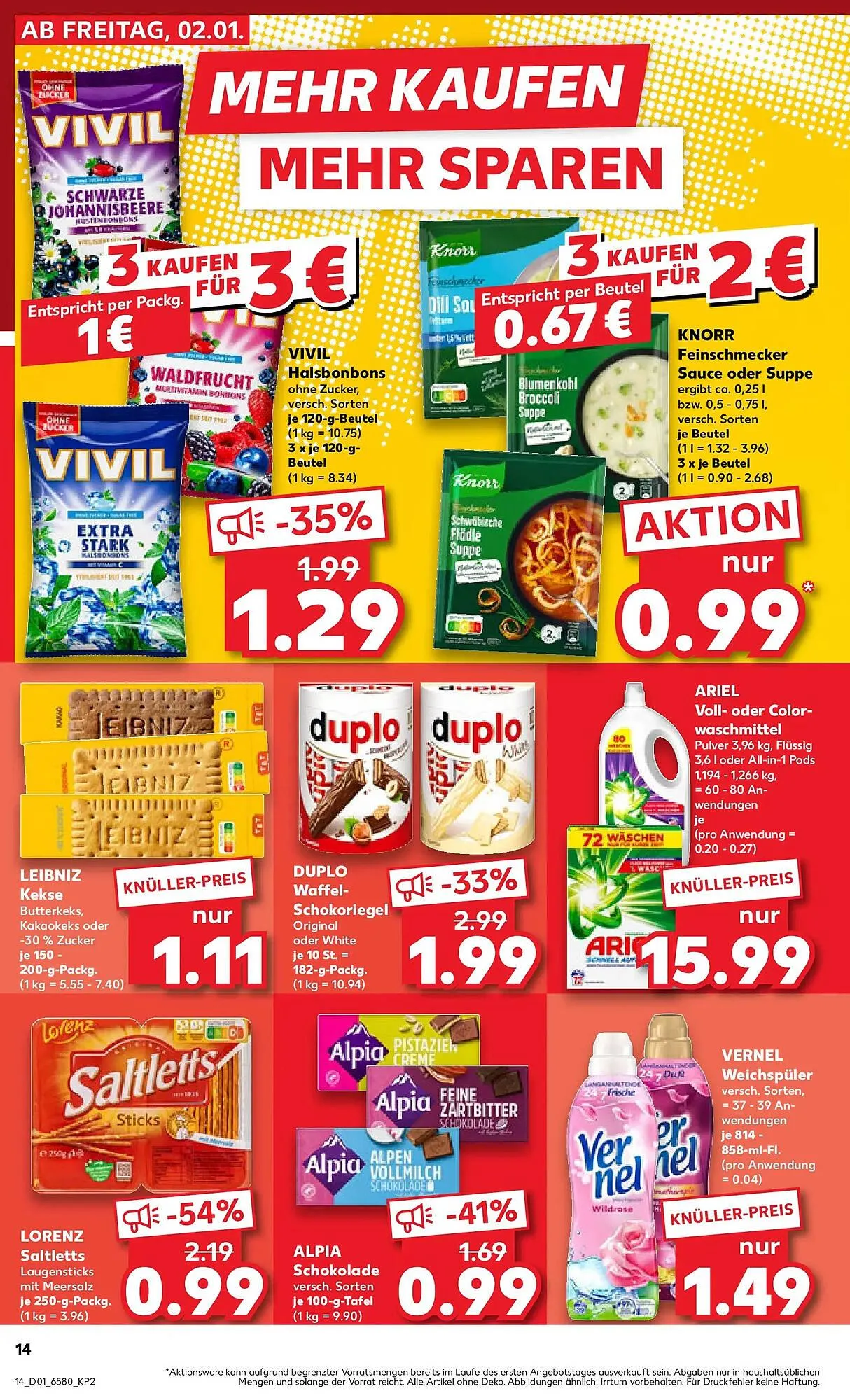 Kaufland Prospekt von 4. Januar bis 7. Januar 2026 - Prospekt seite 14