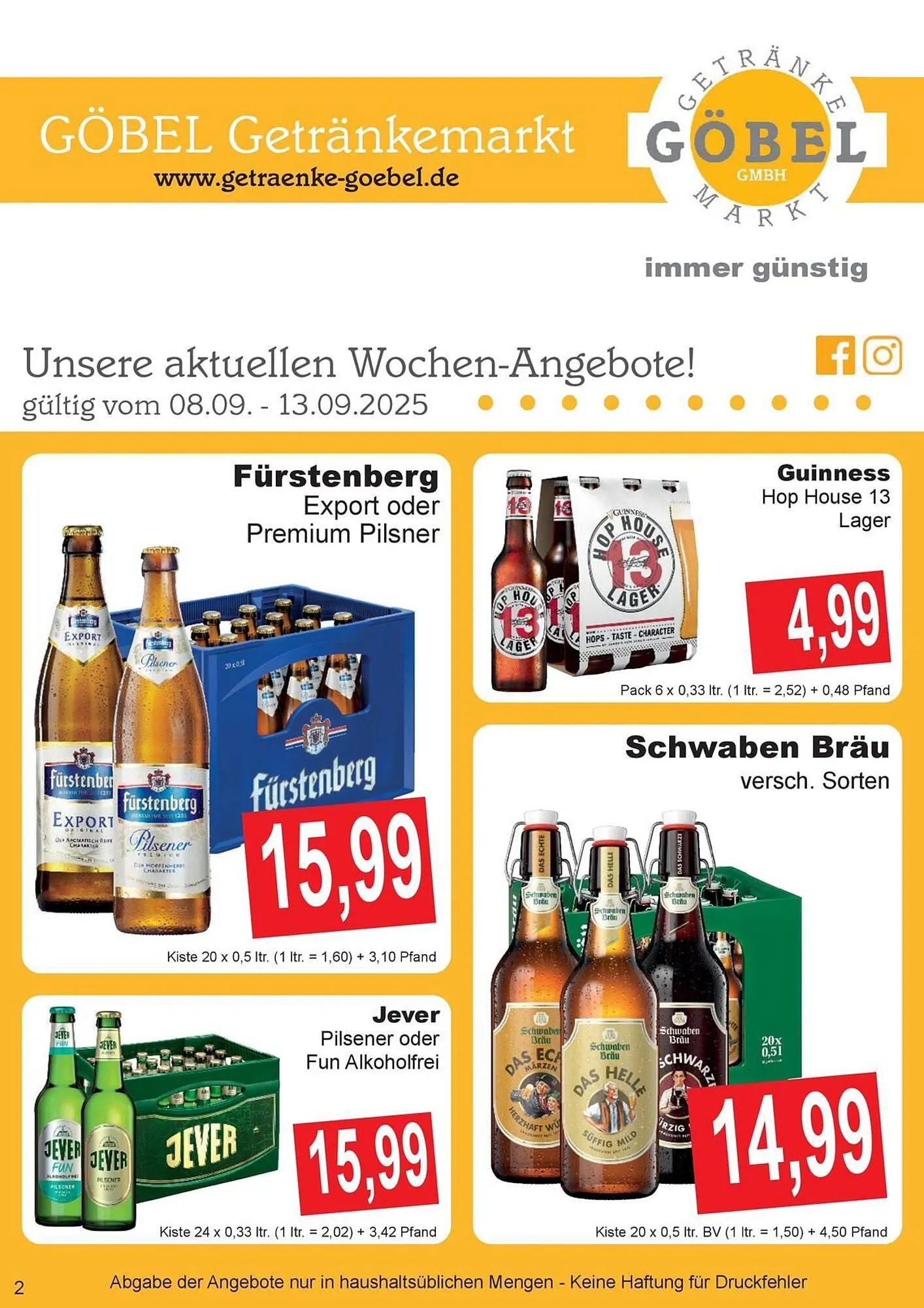 Getränke Göbel Prospekt - 1