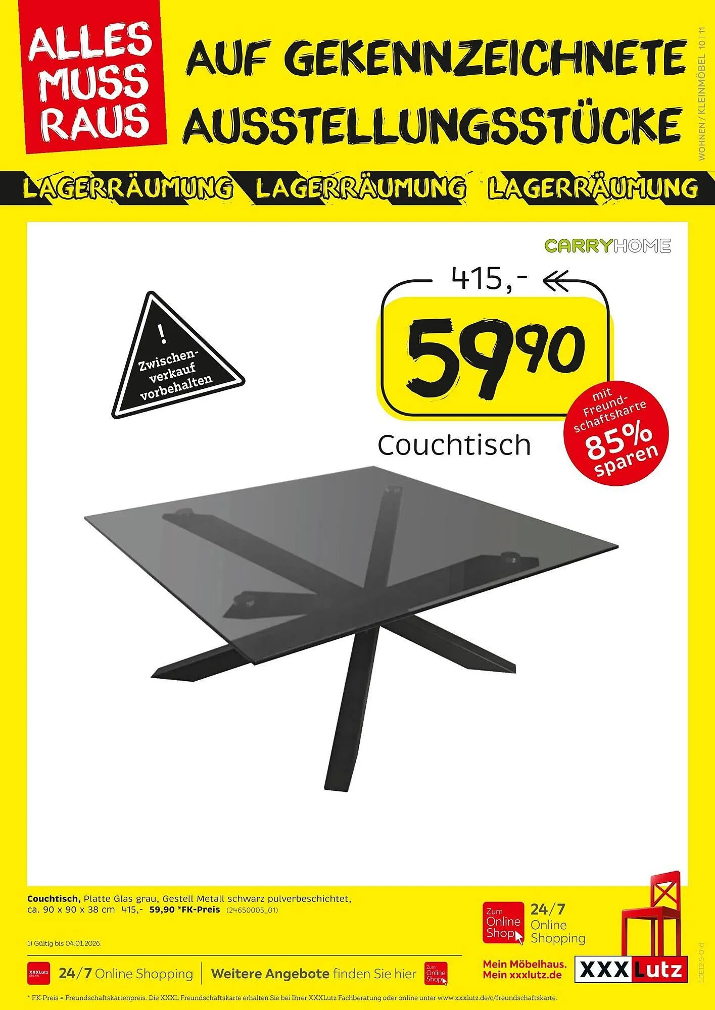 XXXLutz Prospekt von 20. Dezember bis 4. Januar 2026 - Prospekt seite 11