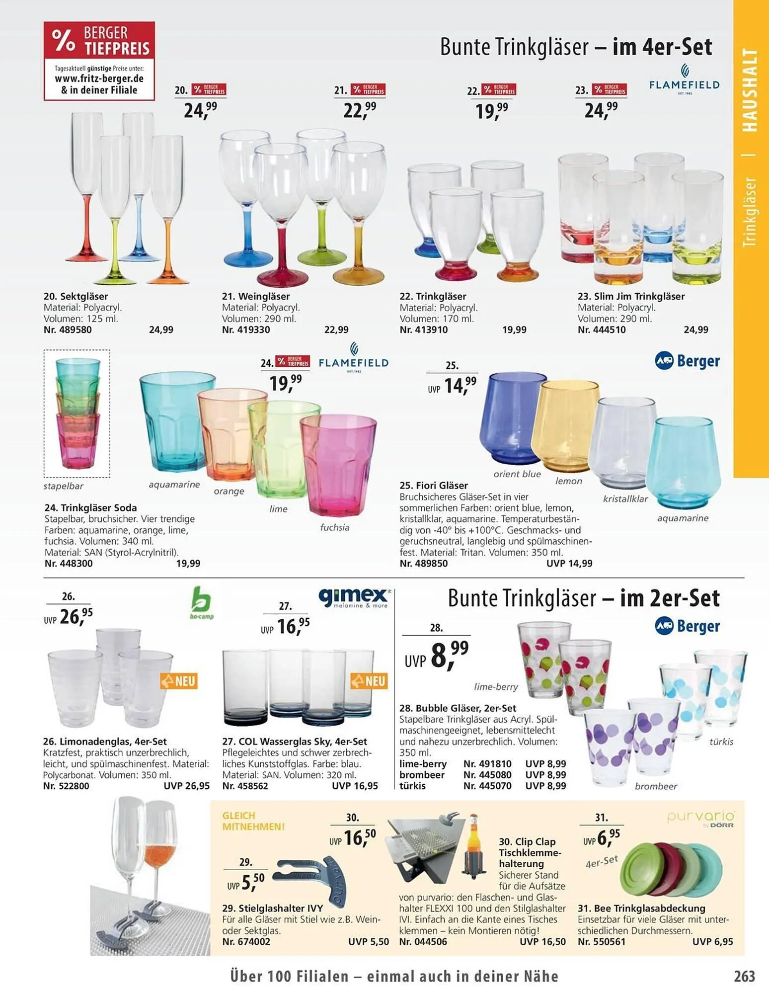 Fritz Berger Prospekt von 27. Mai bis 31. Dezember 2025 - Prospekt seite 263