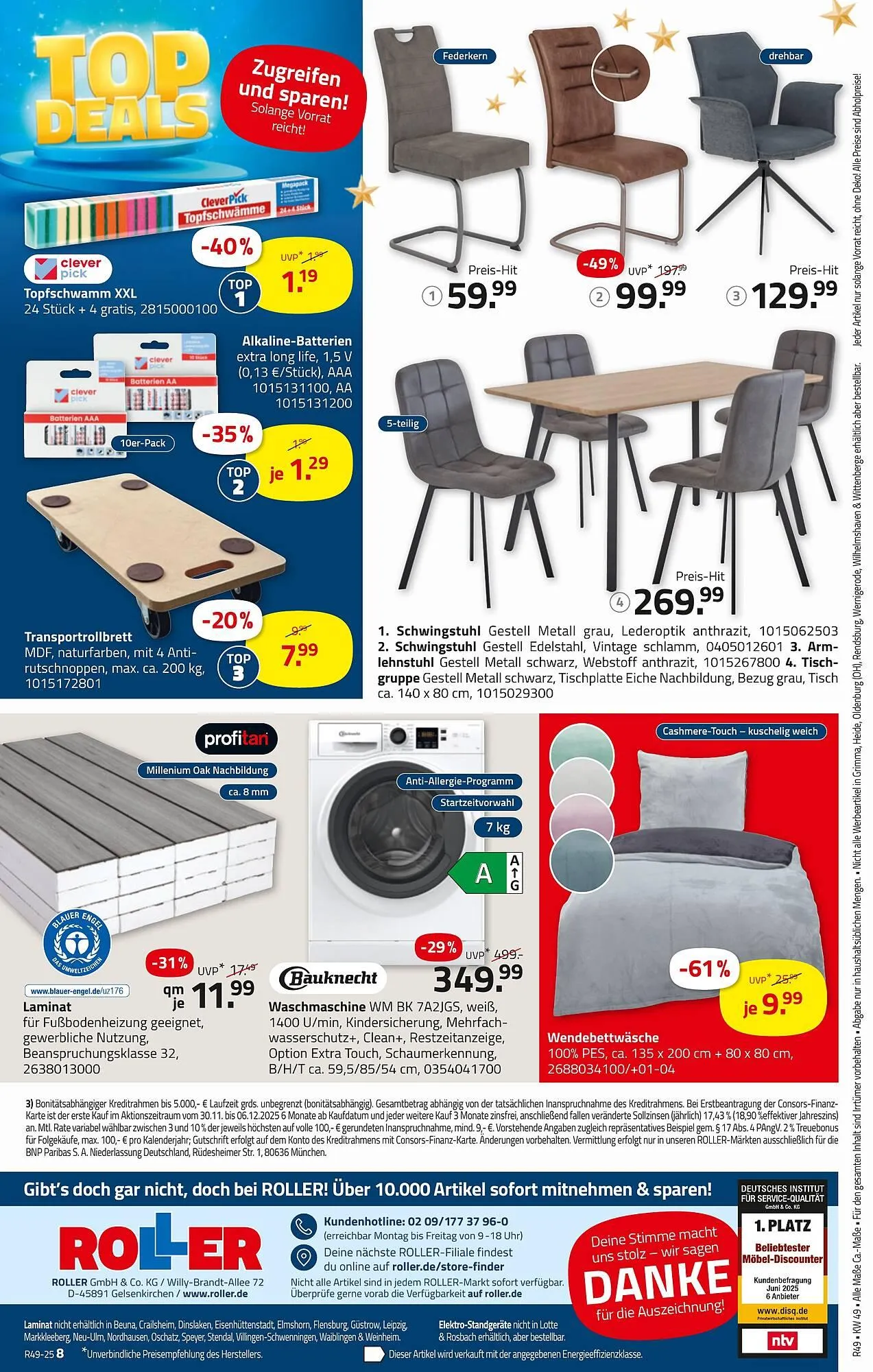 ROLLER Prospekt von 30. November bis 6. Dezember 2025 - Prospekt seite 9