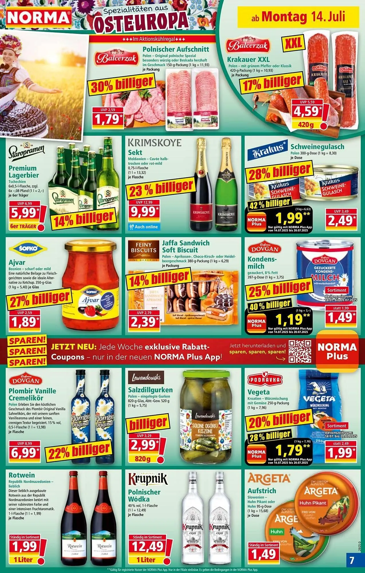 Norma Prospekt von 14. Juli bis 20. Juli 2025 - Prospekt seite 7