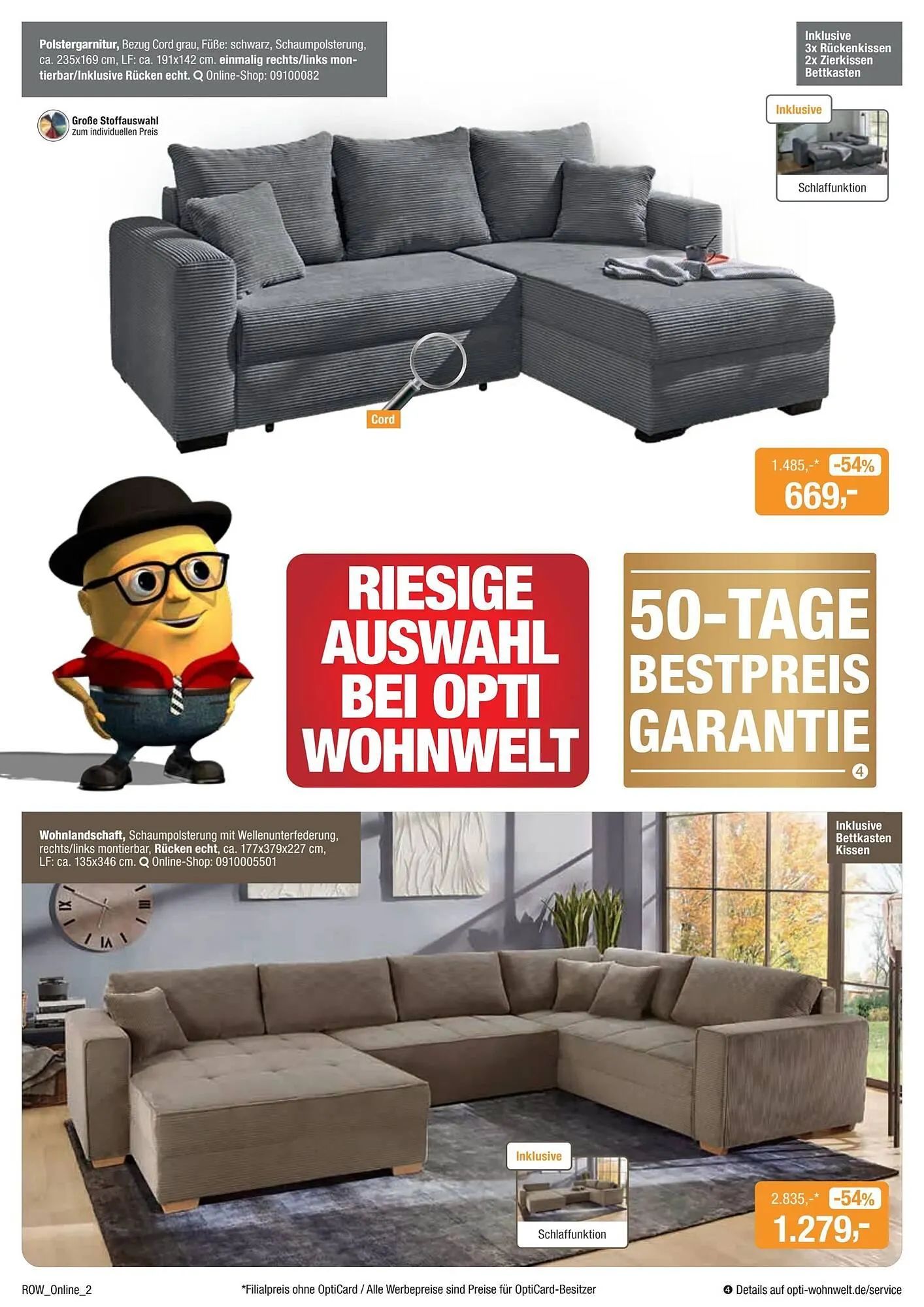 Opti Wohnwelt Prospekt von 9. Dezember bis 19. Dezember 2026 - Prospekt seite 2