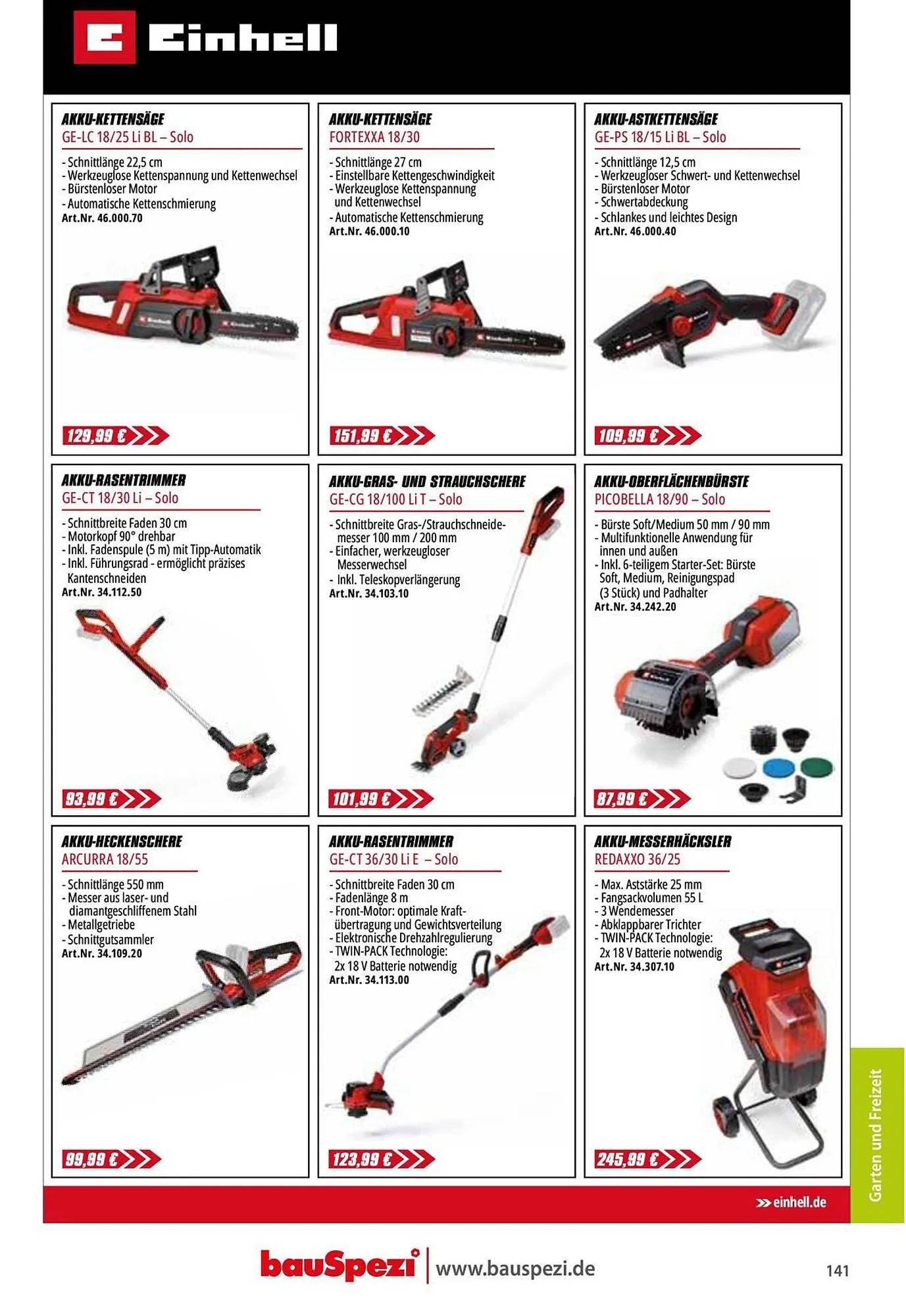 BauSpezi Prospekt von 15. April bis 31. Dezember 2026 - Prospekt seite 143