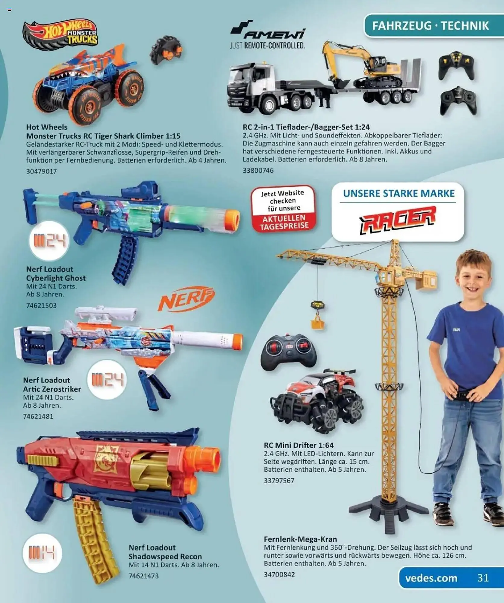 Vedes Prospekt von 18. September bis 24. Dezember 2025 - Prospekt seite 31