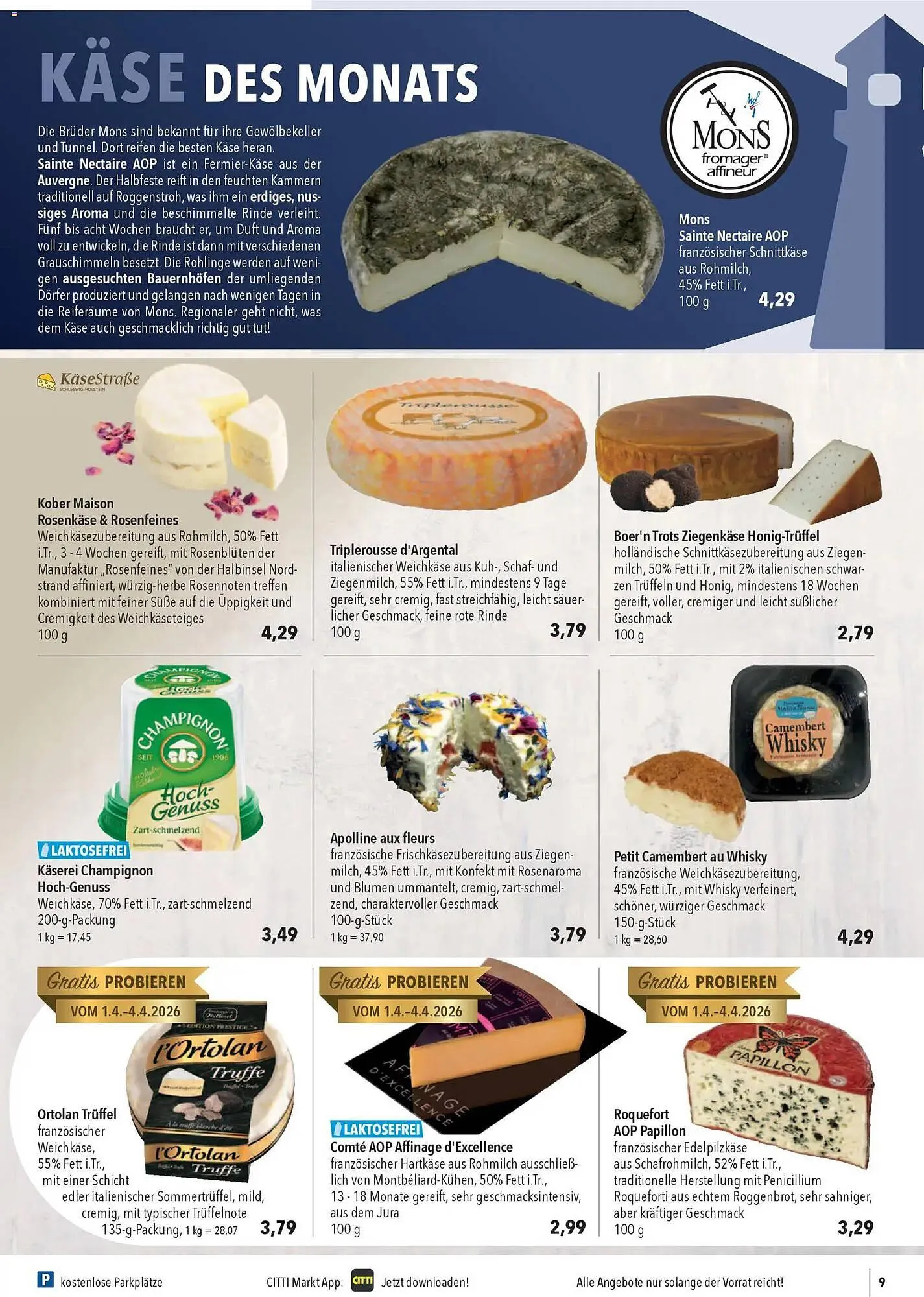 CITTI Markt Prospekt von 1. April bis 7. April 2026 - Prospekt seite 9