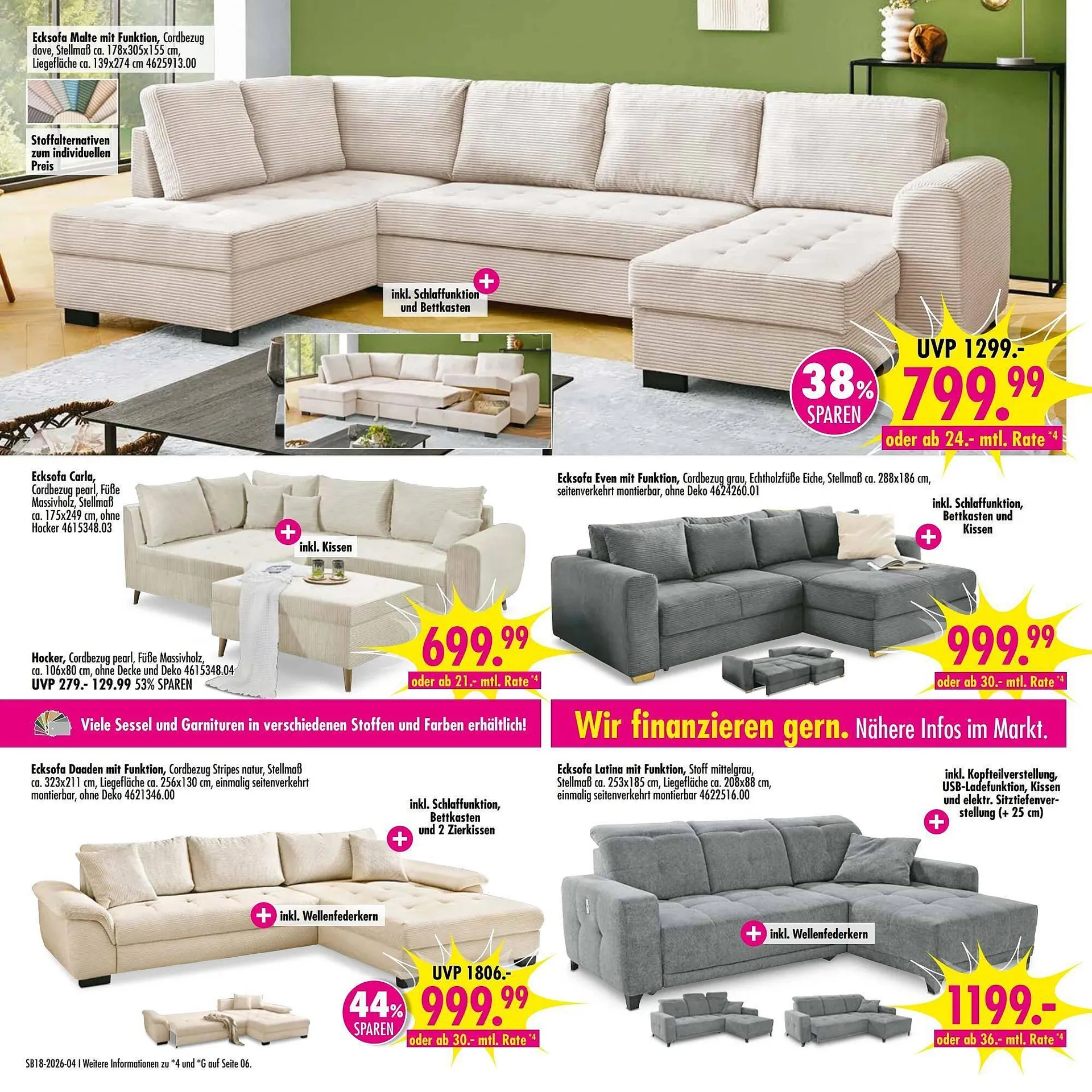 Möbel Boss Prospekt von 25. April bis 1. Mai 2026 - Prospekt seite 4