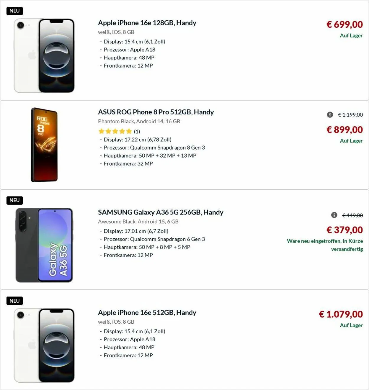 Alternate Aktueller Prospekt von 17. März bis 26. März 2025 - Prospekt seite 119