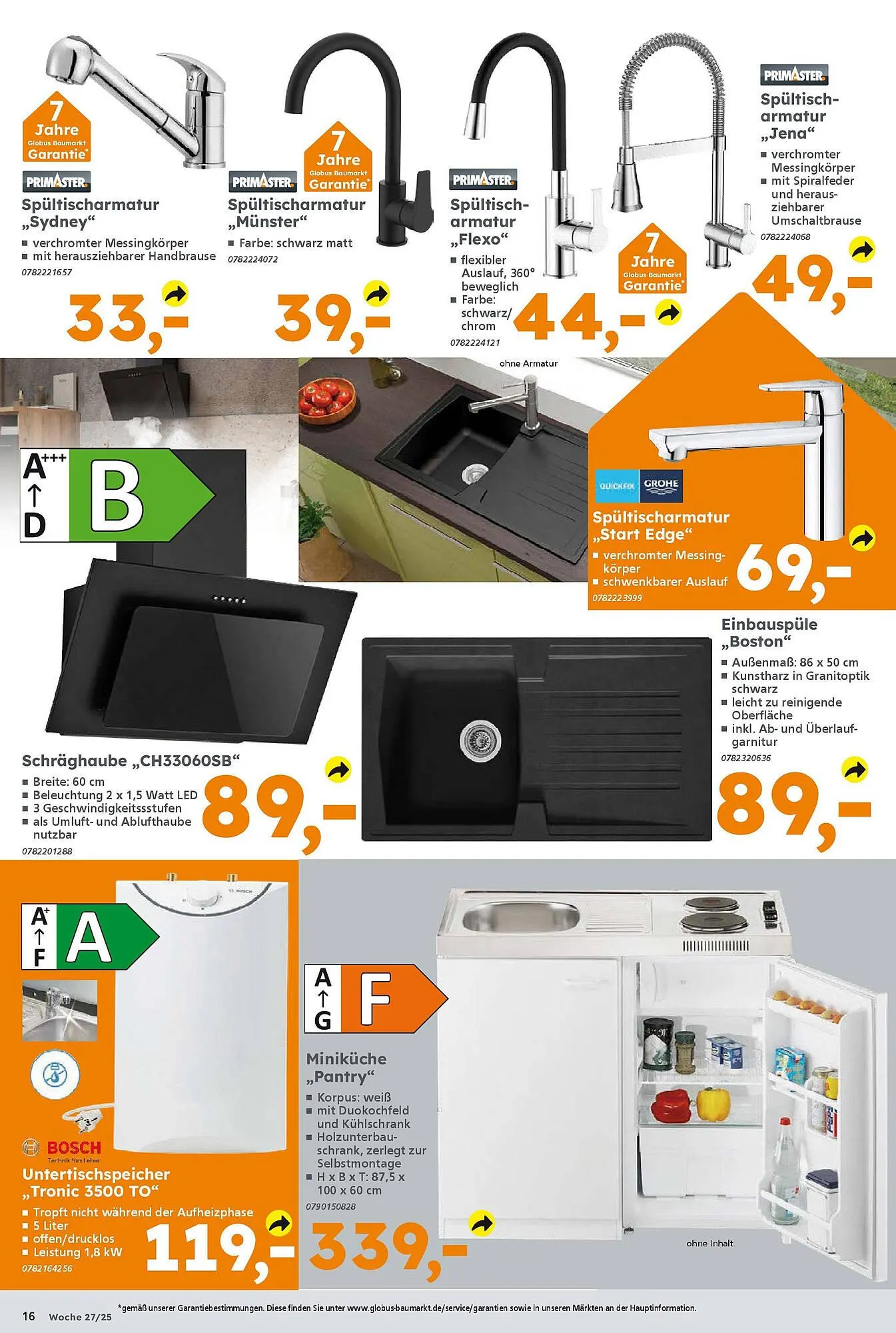 Globus Baumarkt Prospekt von 30. Juni bis 5. Juli 2025 - Prospekt seite 16