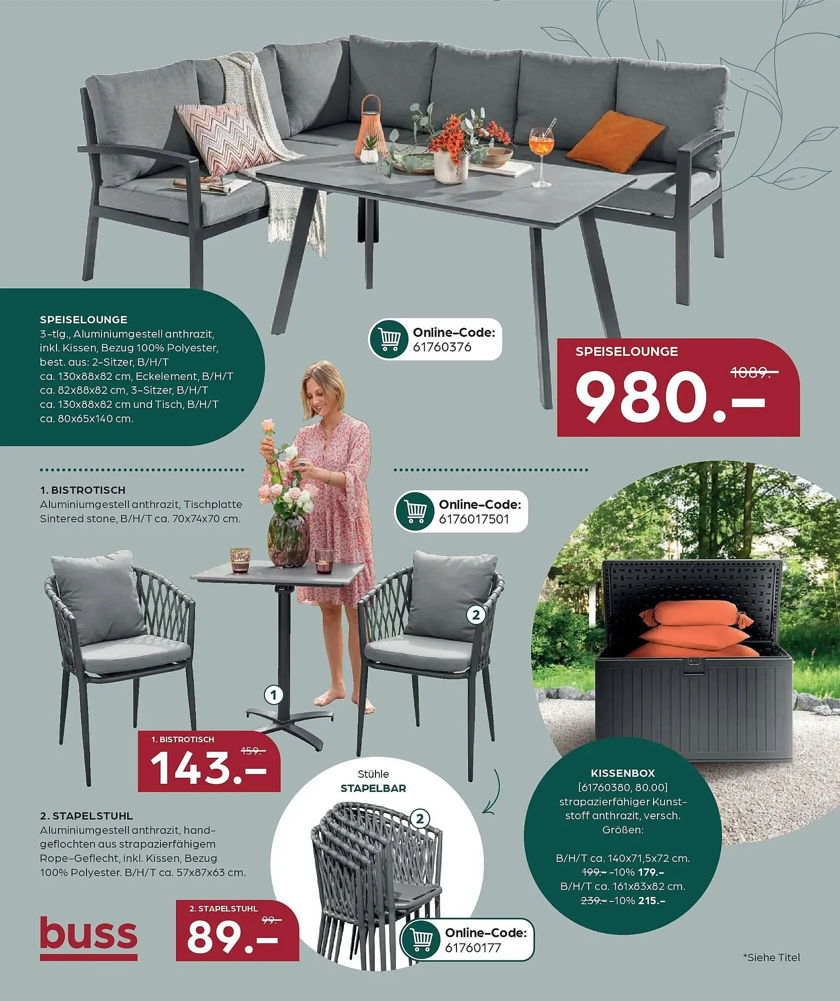 Möbel Buss Prospekt von 19. März bis 4. April 2026 - Prospekt seite 20