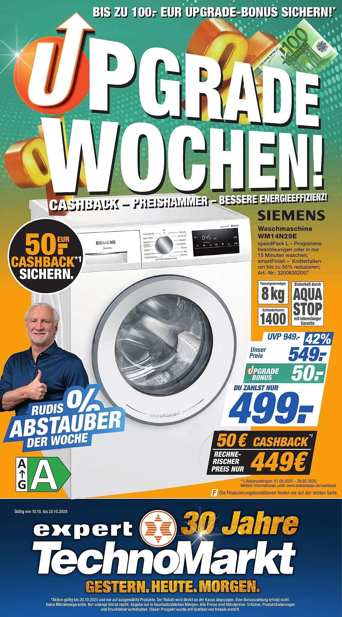 Expert Technomarkt Prospekt von 10. Oktober bis 20. Oktober 2025 - Prospekt seite 1