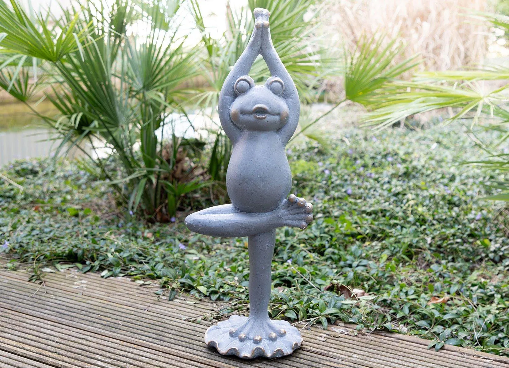 Yoga-Frosch stehend 26x68x18cm
