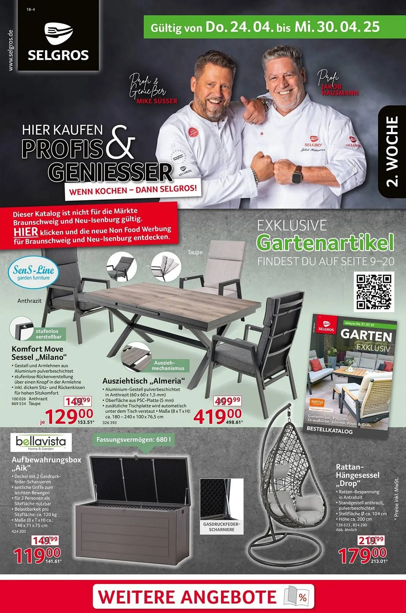 Selgros Prospekt von 24. April bis 30. April 2025 - Prospekt seite 1