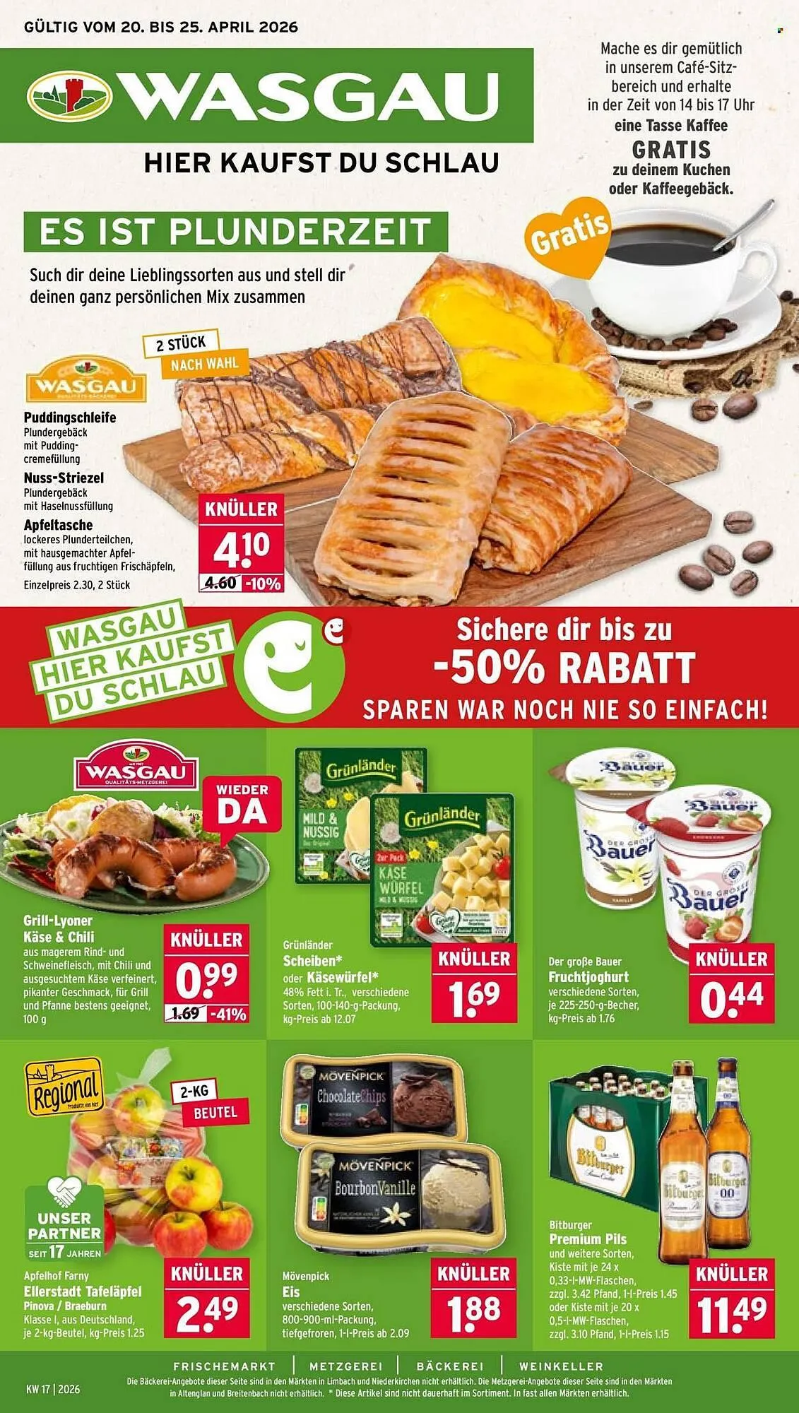 Wasgau Prospekt von 20. April bis 25. April 2026 - Prospekt seite 1