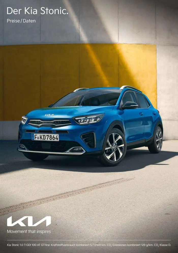 KIA Stonic von 3. September bis 3. September 2025 - Prospekt seite 1