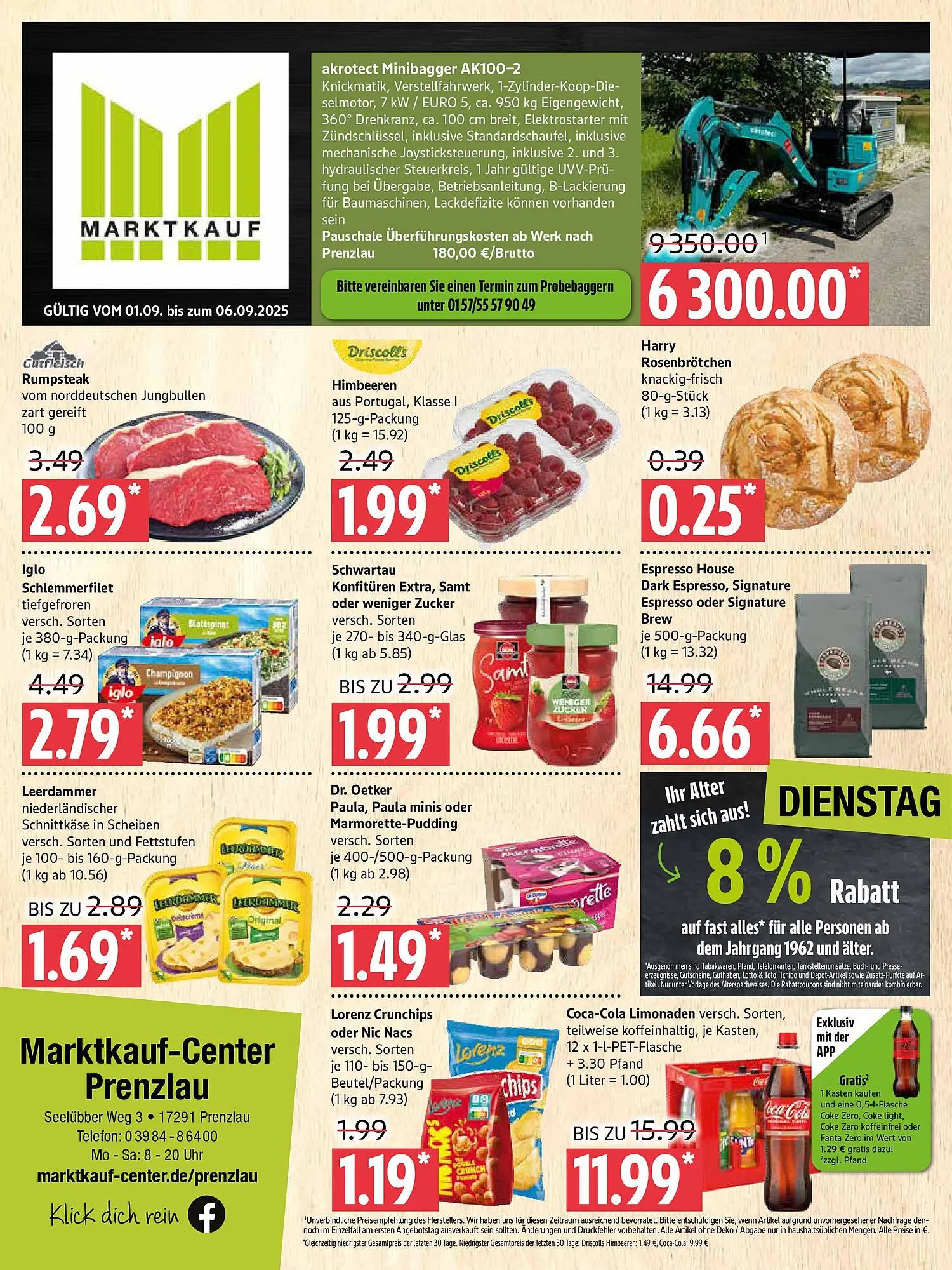 Marktkauf Prospekt von 31. August bis 6. September 2025 - Prospekt seite 1