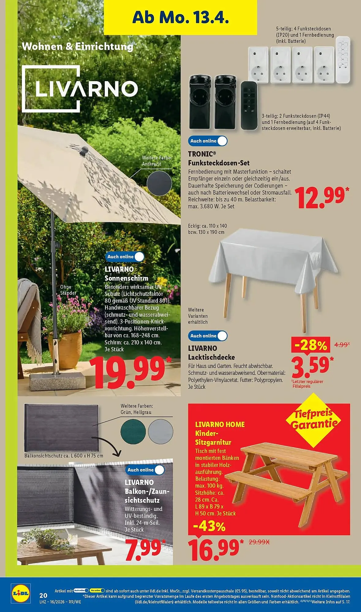 Lidl Prospekt von 12. April bis 18. April 2026 - Prospekt seite 34