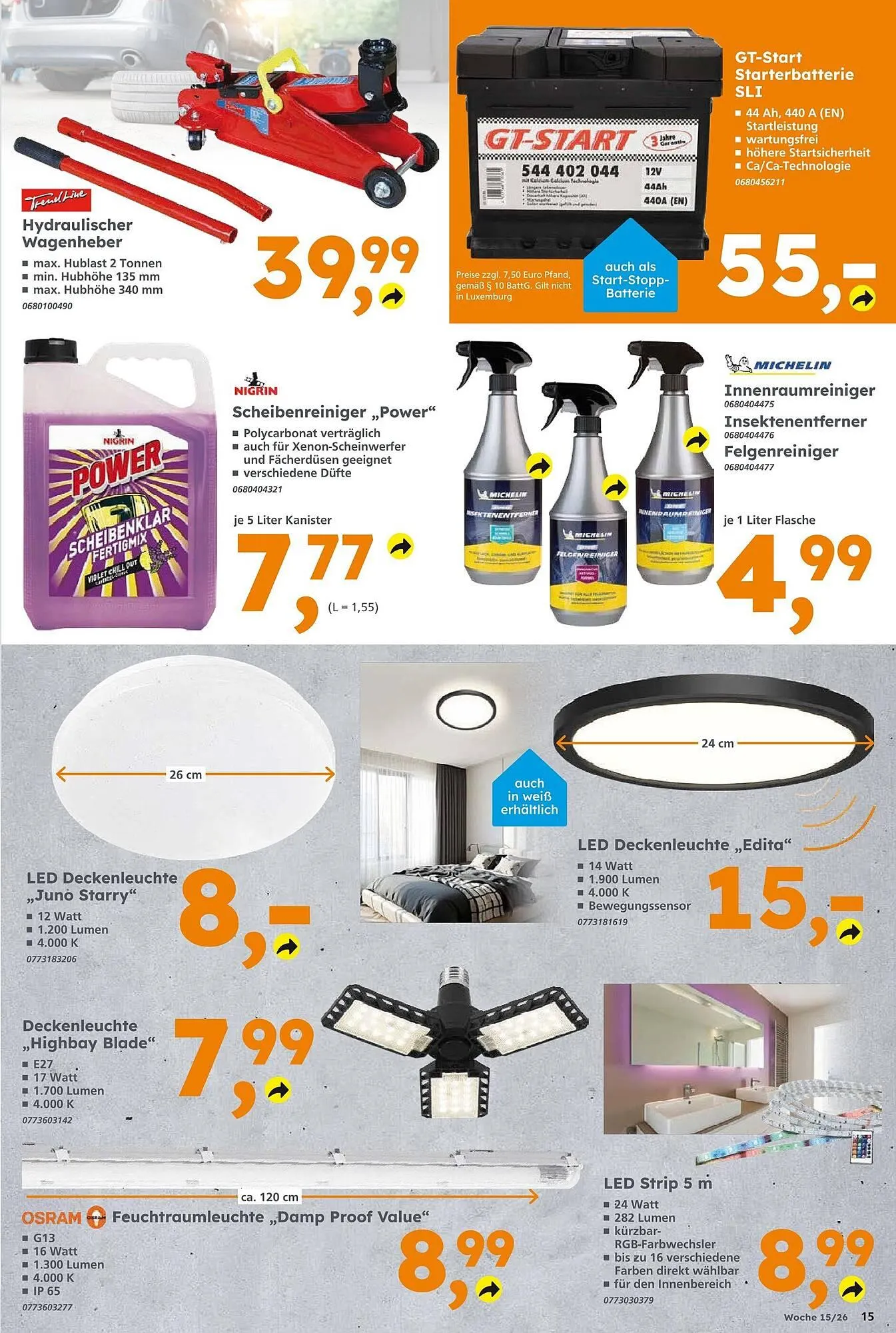 Globus Baumarkt Prospekt von 5. April bis 11. April 2026 - Prospekt seite 15