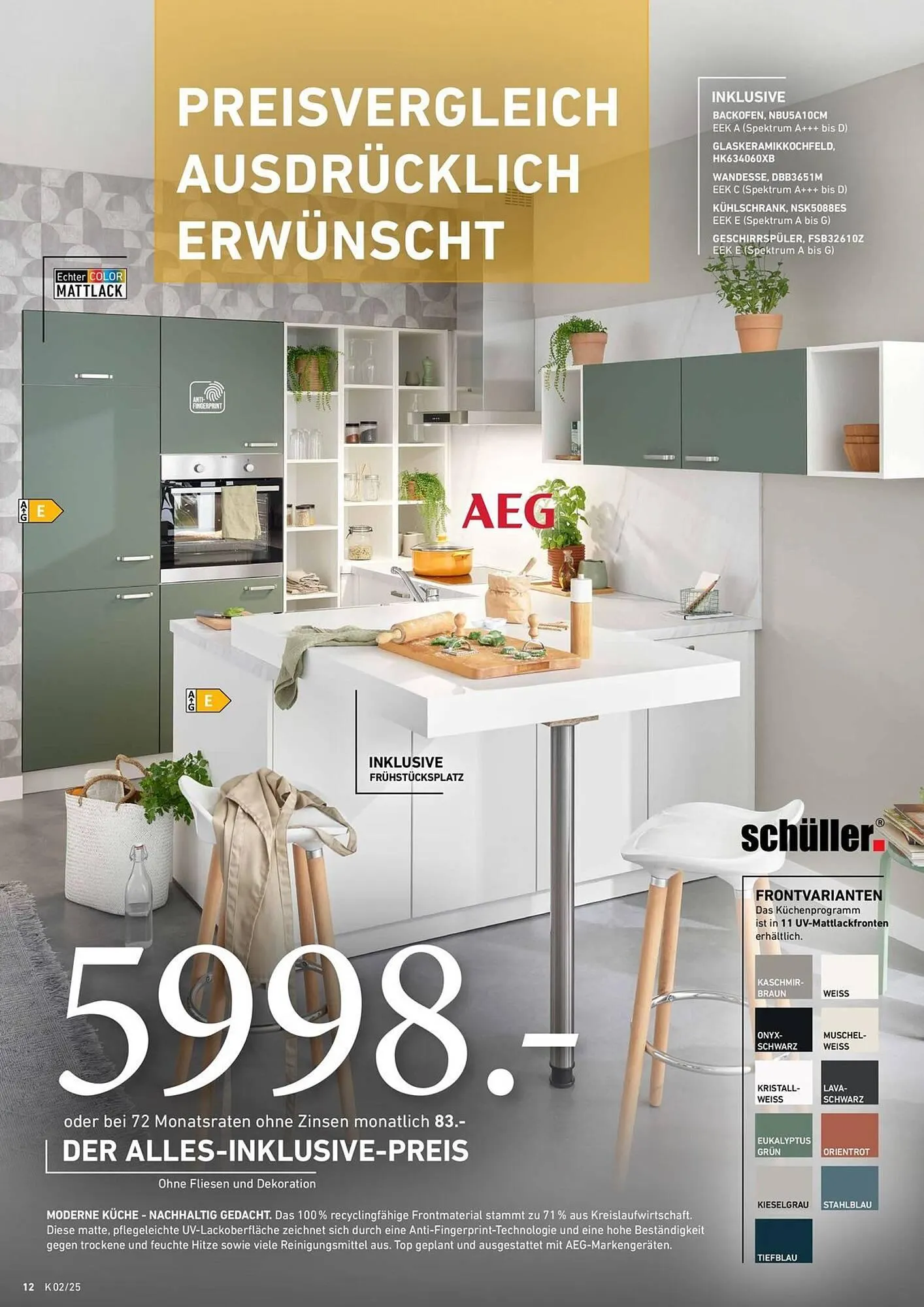 Küchen Aktuell Prospekt von 15. April bis 21. April 2025 - Prospekt seite 12