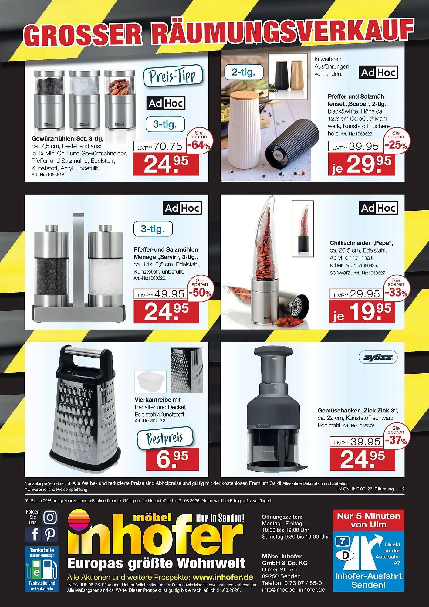 Möbel Inhofer Prospekt von 23. Februar bis 21. März 2026 - Prospekt seite 12