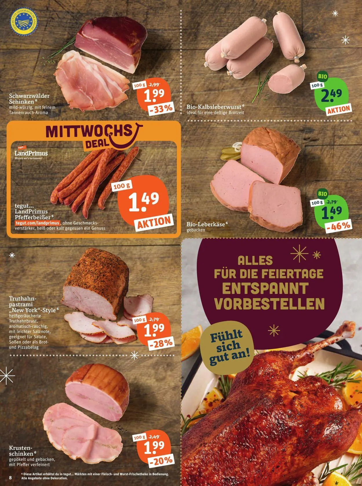Tegut Aktueller Prospekt von 8. Dezember bis 14. Dezember 2025 - Prospekt seite 10
