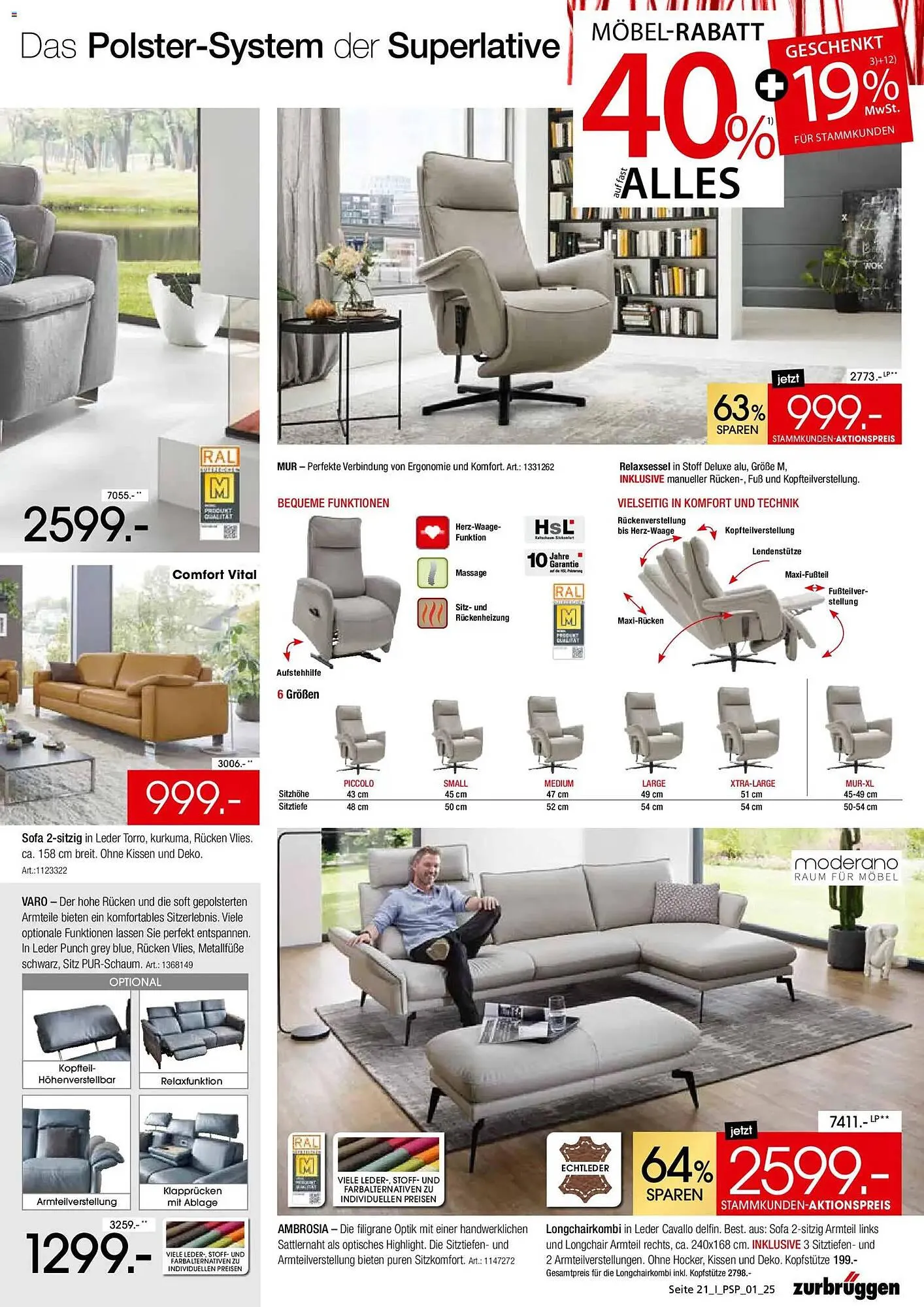 Zurbrüggen Prospekt von 27. Oktober bis 1. Dezember 2025 - Prospekt seite 21