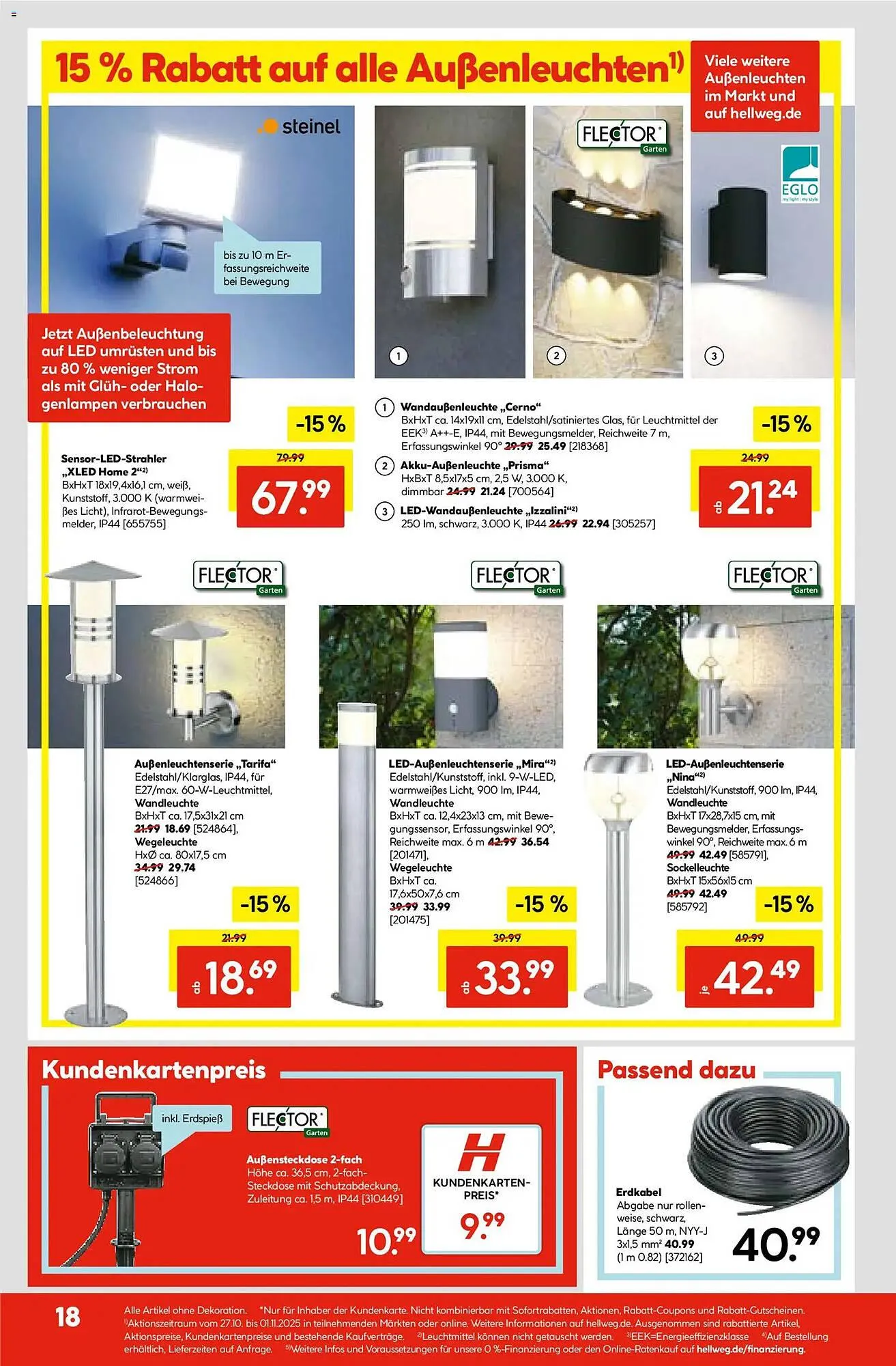 Hellweg Prospekt von 27. Oktober bis 1. November 2025 - Prospekt seite 18