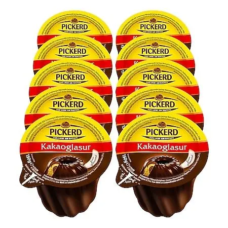 Pickerd Kakaoglasur 150 g, 10er Pack