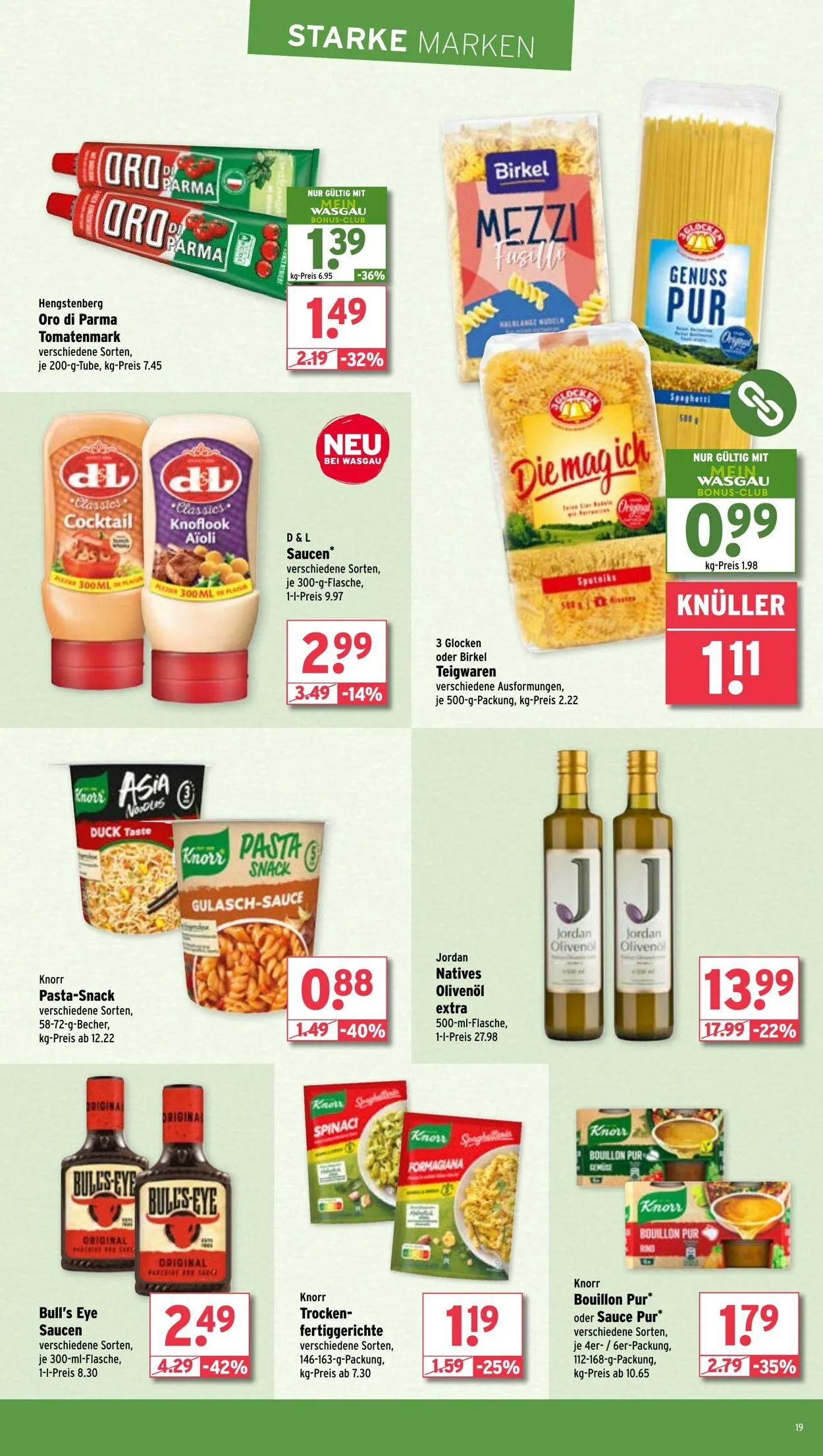 WASGAU Aktueller Prospekt von 7. September bis 21. September 2025 - Prospekt seite 19