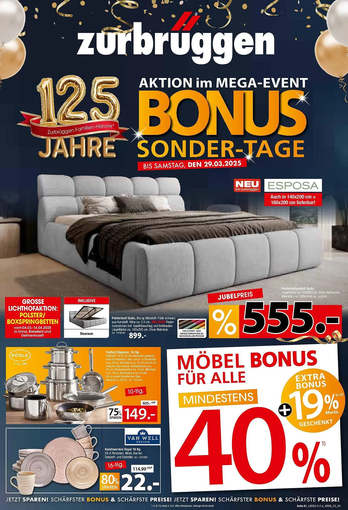 Zurbrüggen Prospekt von 28. Februar bis 15. März 2025 - Prospekt seite 1