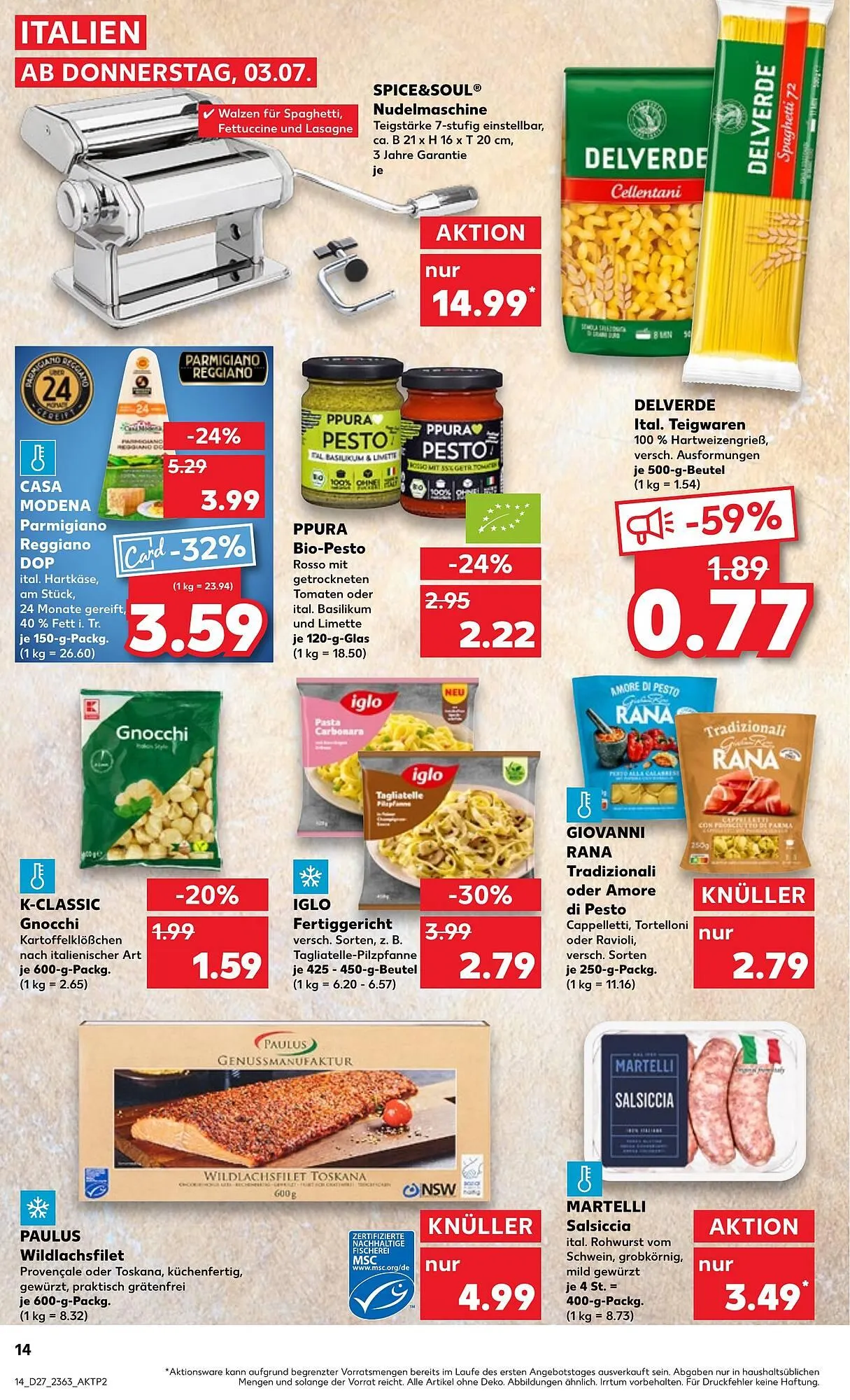 Kaufland Prospekt von 3. Juli bis 9. Juli 2025 - Prospekt seite 14