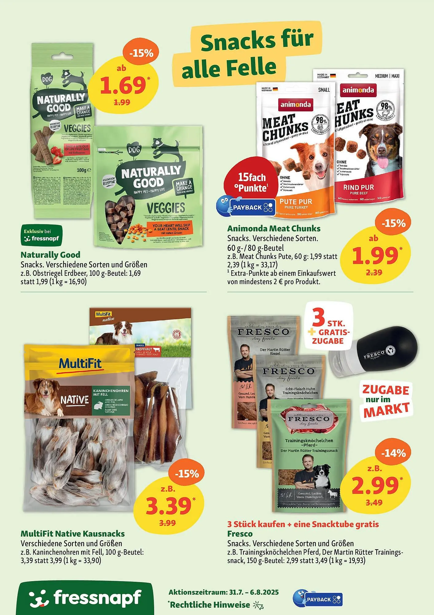 Fressnapf Prospekt von 30. Juli bis 6. August 2025 - Prospekt seite 14