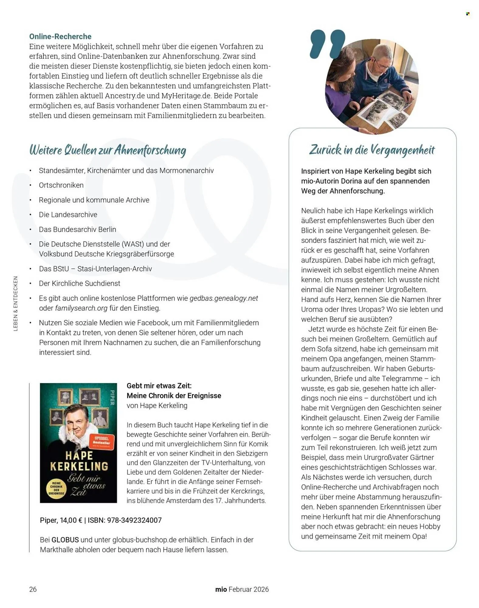 Globus Magazin von 1. Februar bis 28. Februar 2026 - Prospekt seite 26