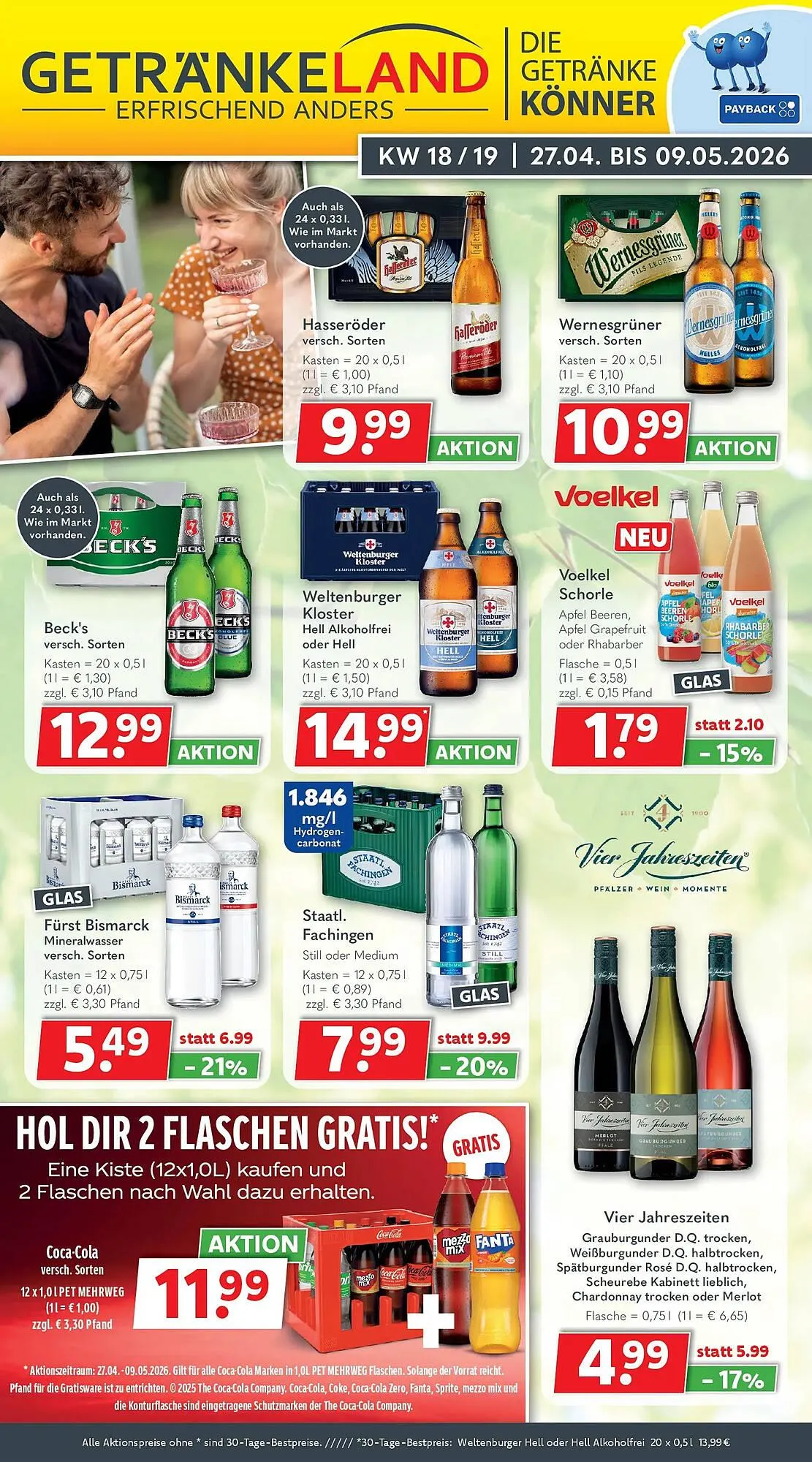 Getränkeland Prospekt von 26. April bis 9. Mai 2026 - Prospekt seite 1