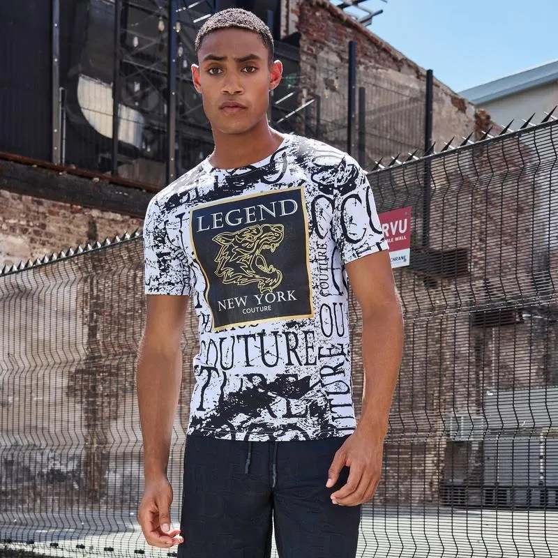 Herren-T-Shirt mit Rundhalsausschnitt