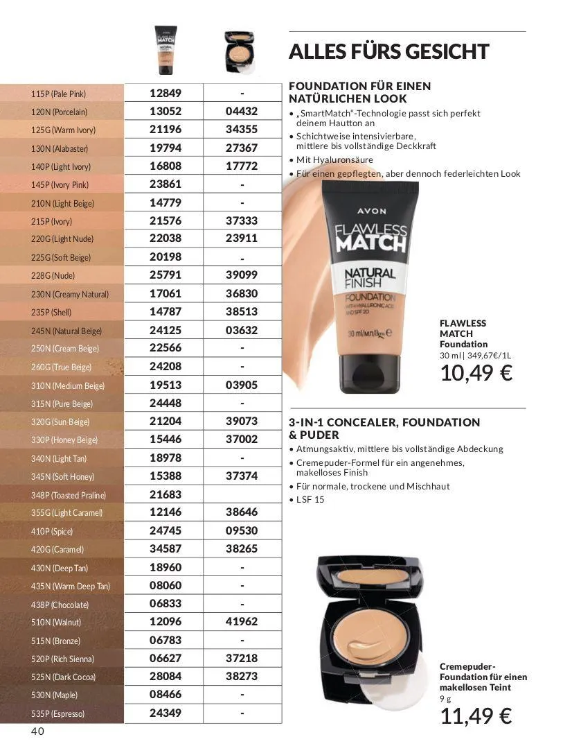 Avon Aktueller Prospekt von 4. Juni bis 18. Juni 2025 - Prospekt seite 40