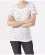 Gepunktetes T-Shirt Janina, Rundhalsausschnitt