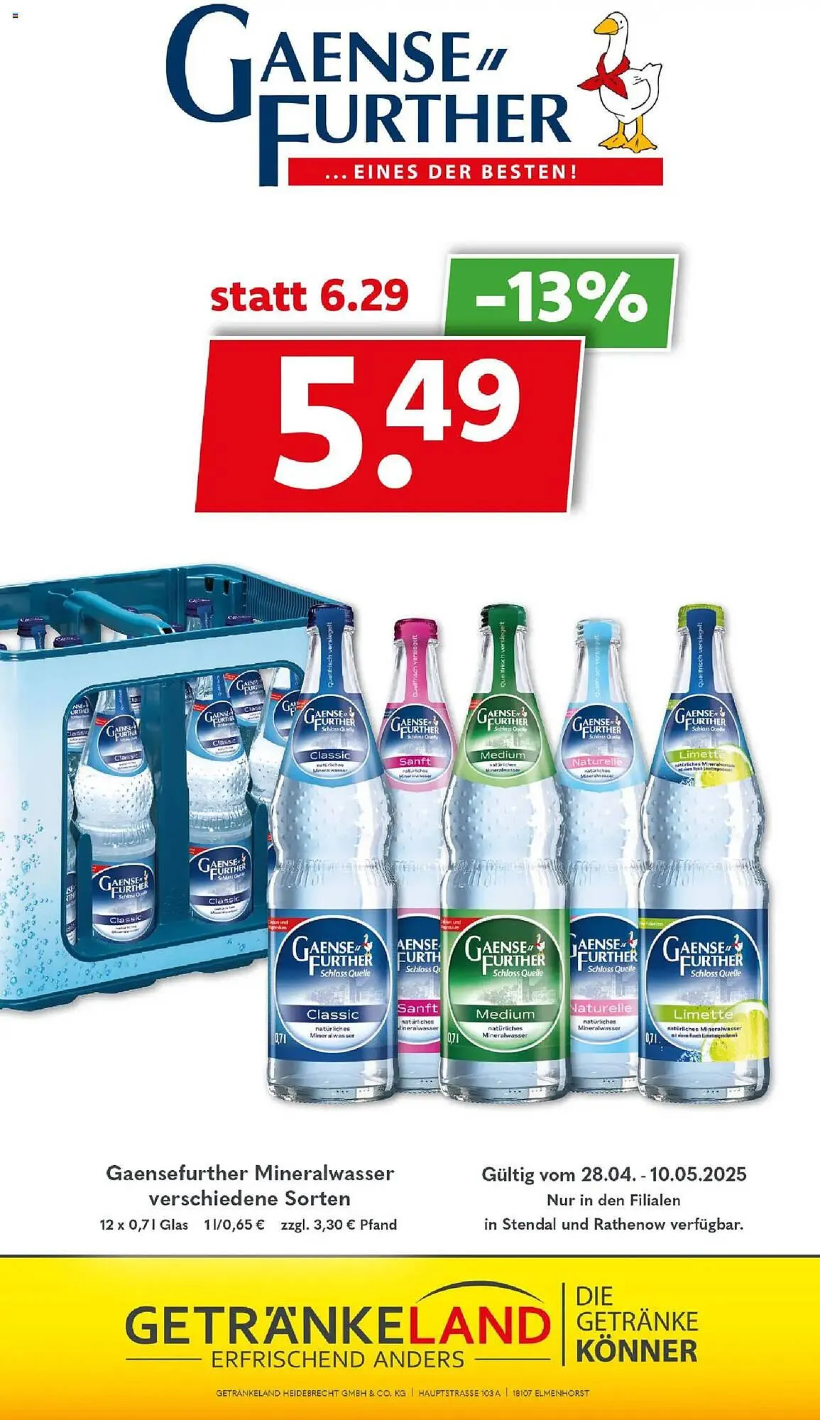 Getränkeland Prospekt von 28. April bis 10. Mai 2025 - Prospekt seite 9