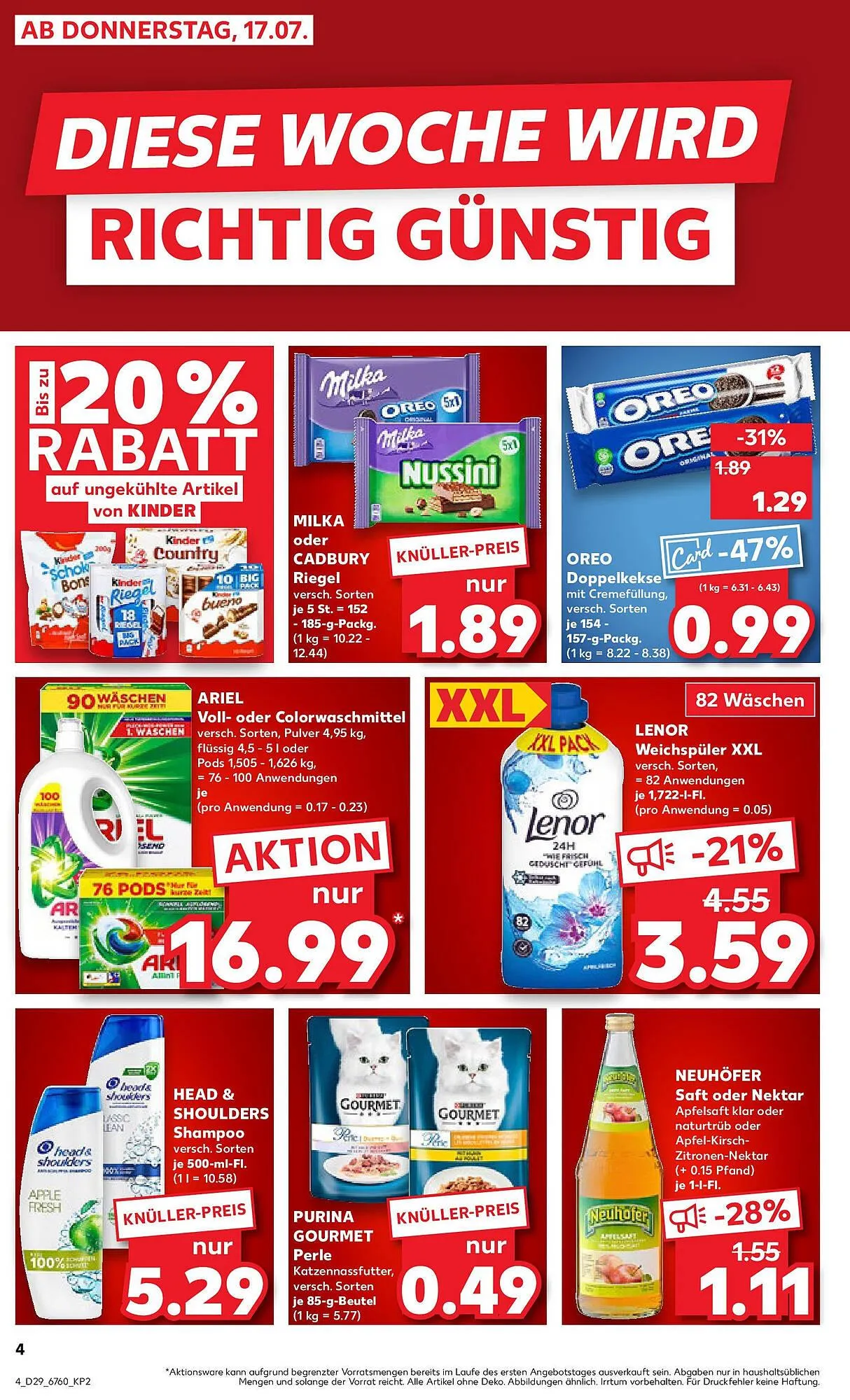 Kaufland Prospekt von 20. Juli bis 23. Juli 2025 - Prospekt seite 17