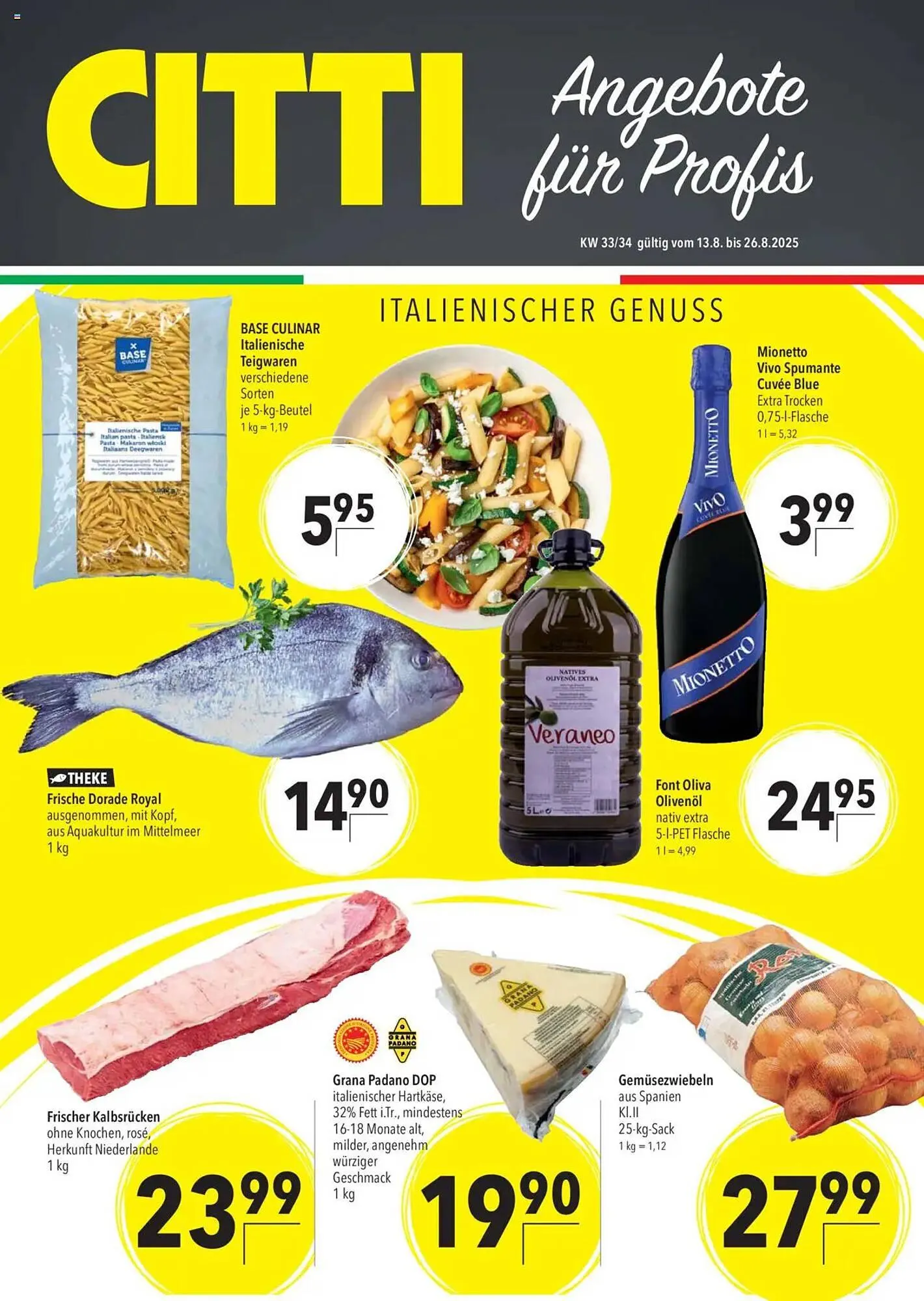 CITTI Markt Prospekt von 13. August bis 26. August 2025 - Prospekt seite 1