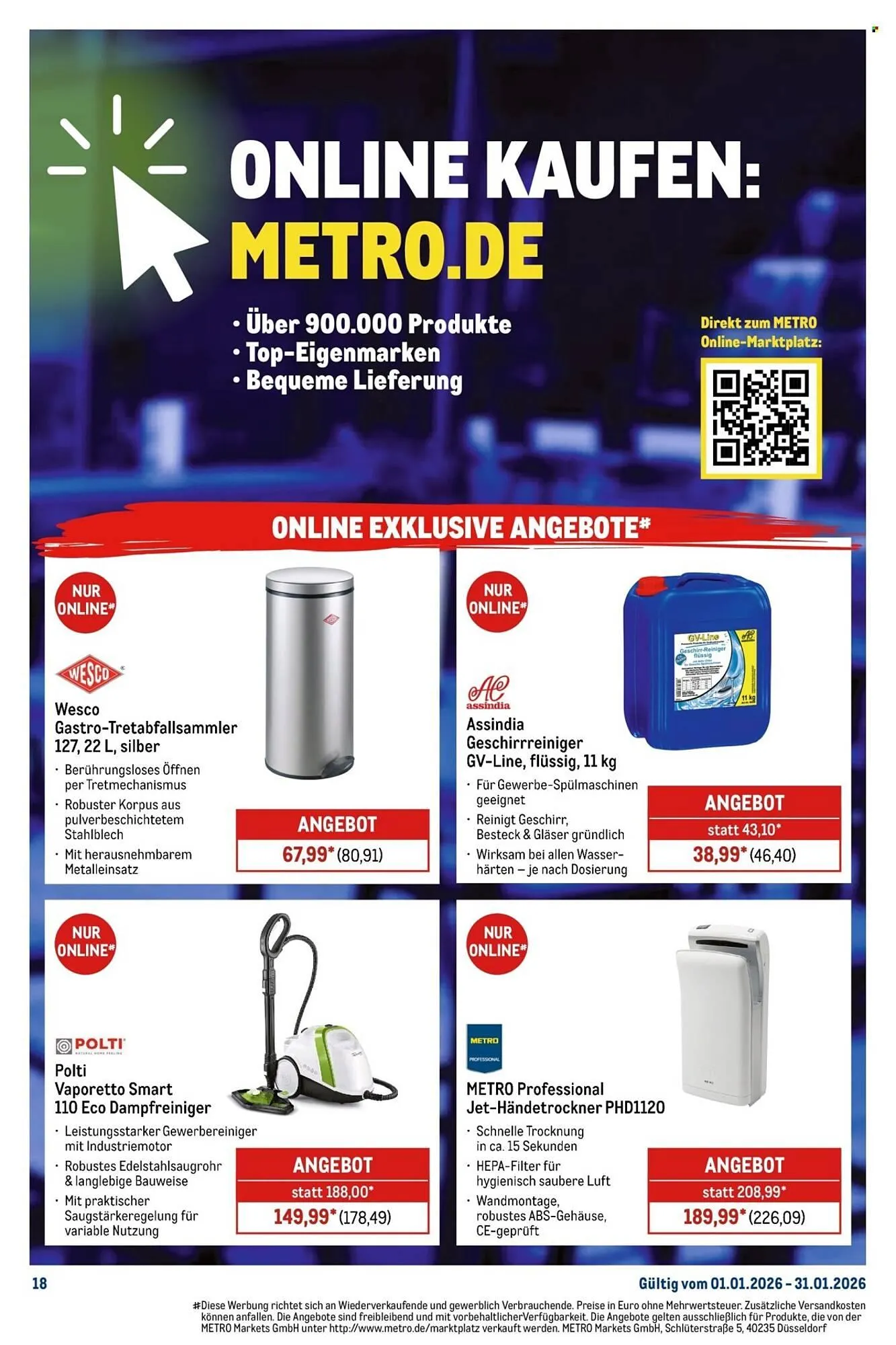 METRO Prospekt von 1. Januar bis 31. Januar 2026 - Prospekt seite 18