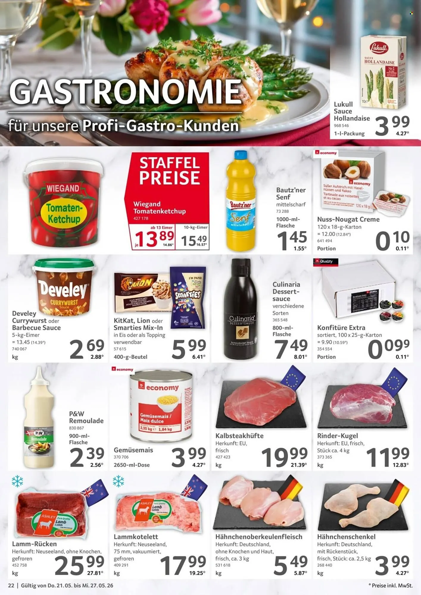 Selgros Prospekt von 21. Mai bis 27. Mai 2026 - Prospekt seite 22