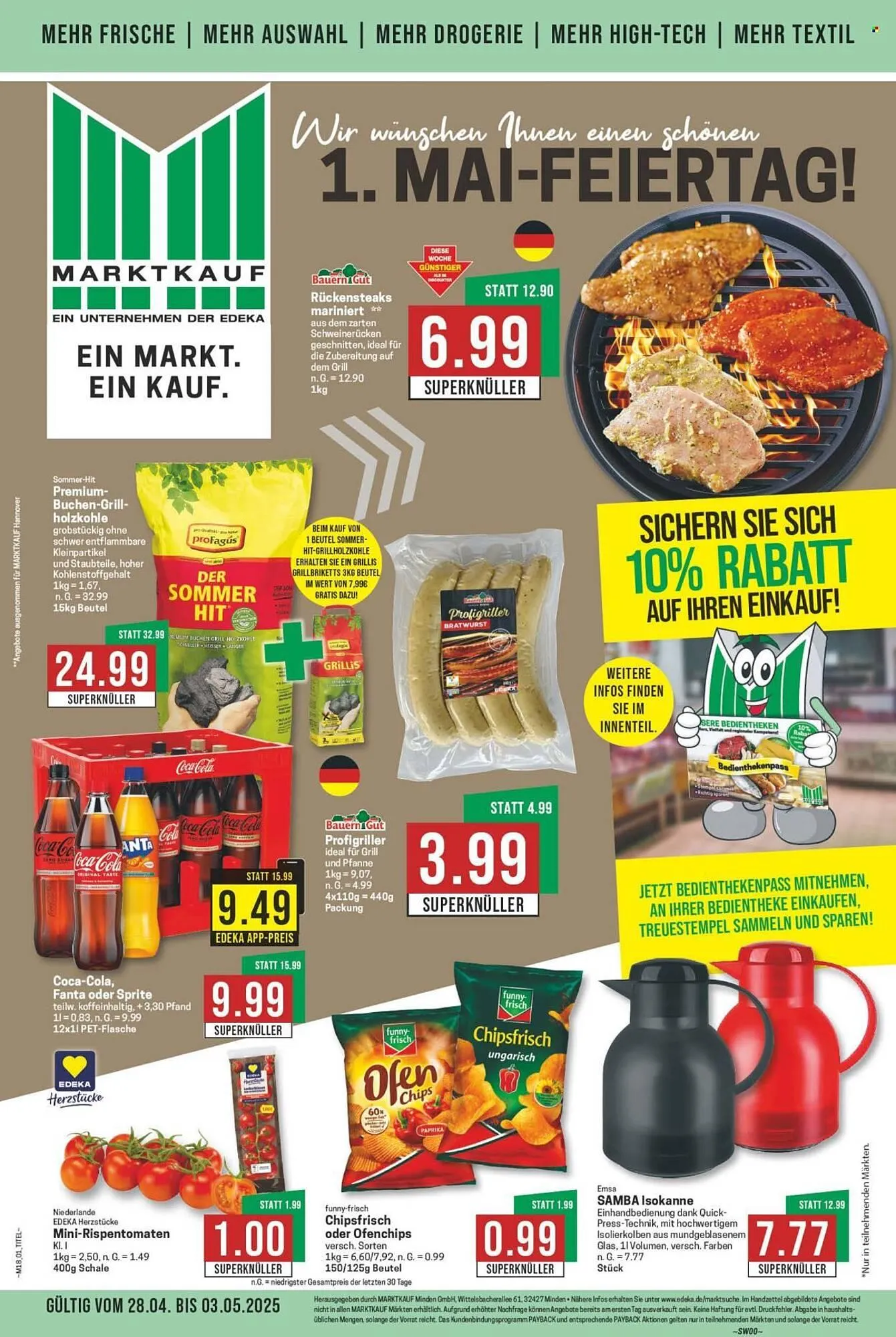 Marktkauf Prospekt von 28. April bis 3. Mai 2025 - Prospekt seite 1